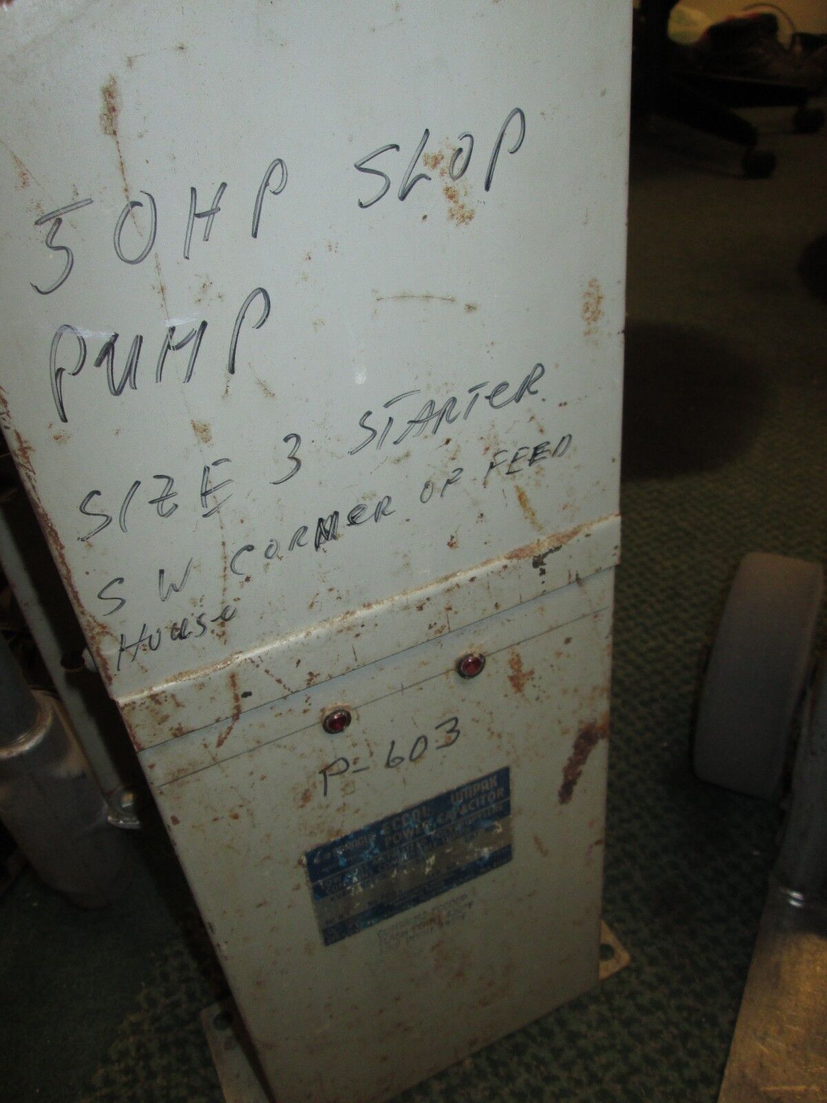 Sprague Power Capacitor 1543PMU 15KVAR 480V 3Ph Used