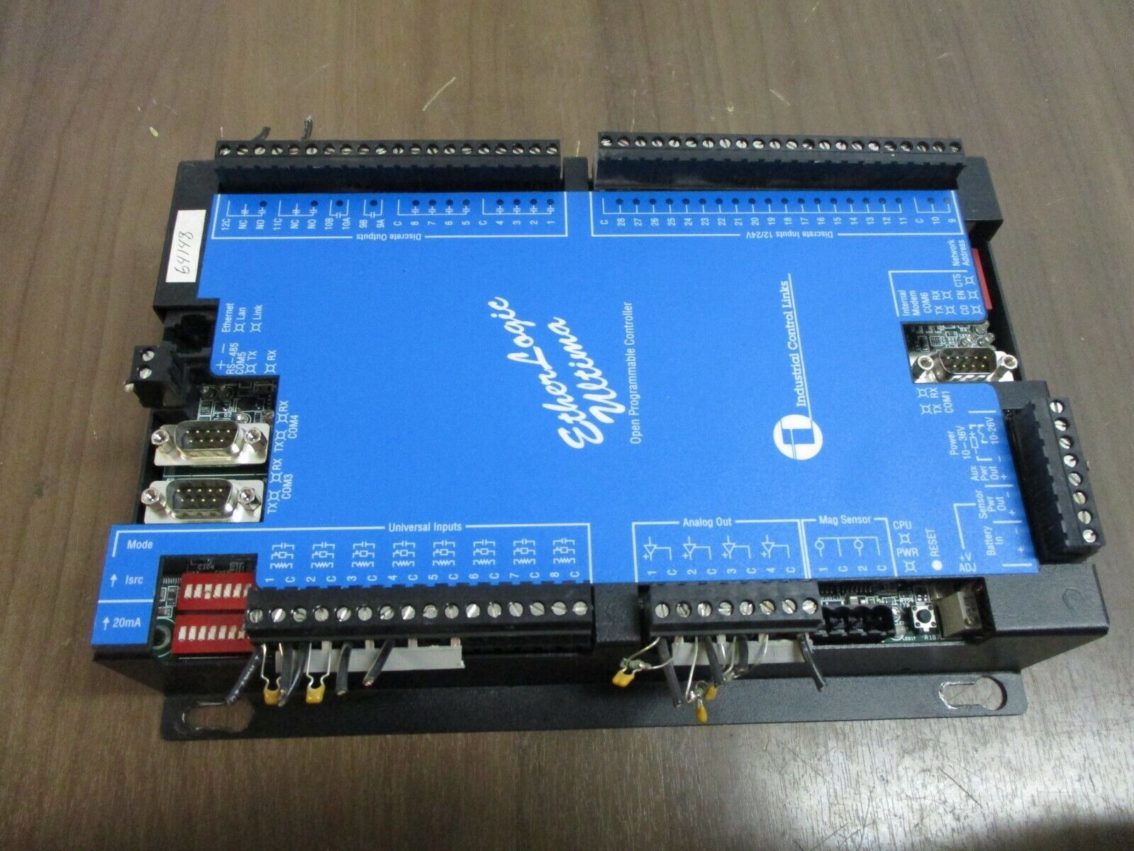 Industrial Control Links EtherLogic Open Programmable Controller 56-0002 Used