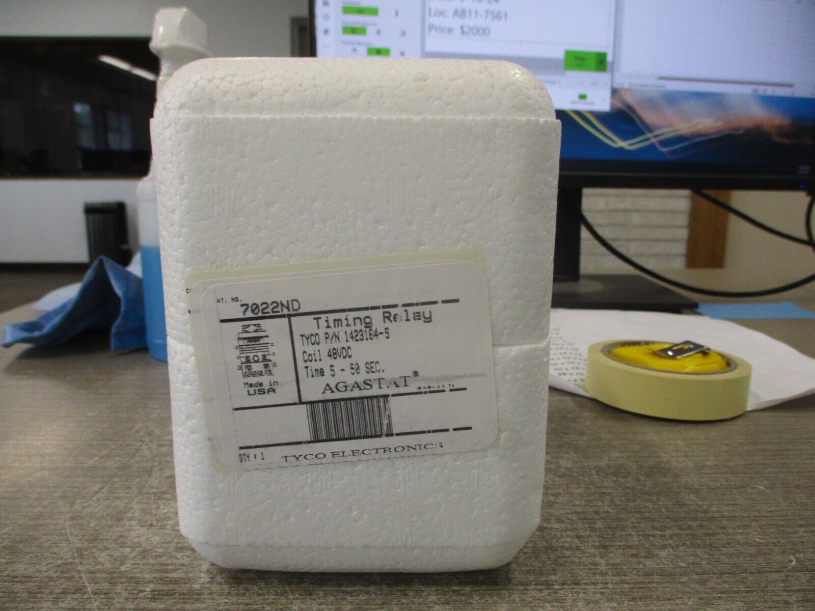 Agastat Timing Relay 7022ND 48VDC Coil Time: 5-50 Sec New Surplus