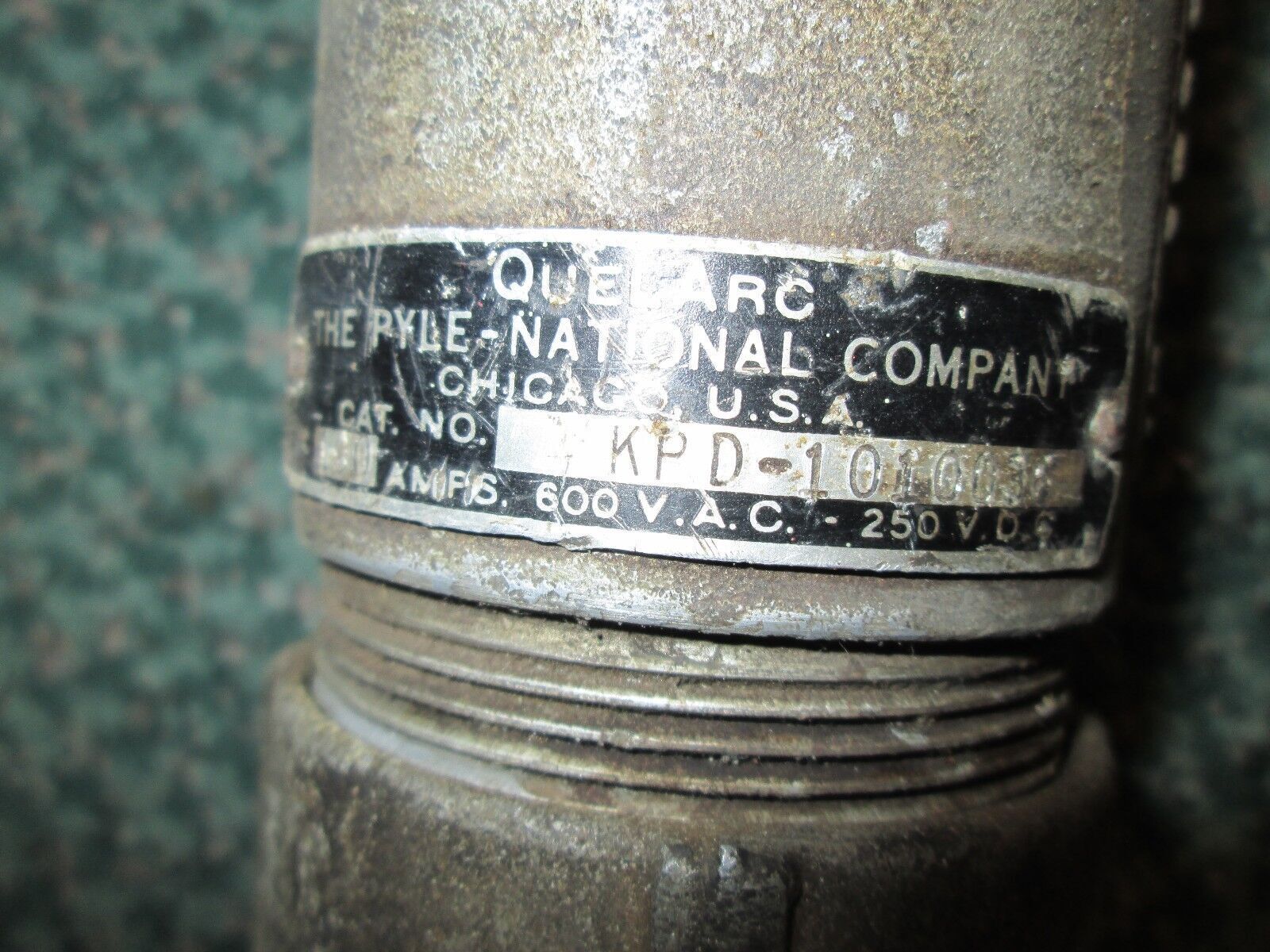 Pyle National Plug KPD-1010036 100A 600V 3W Used