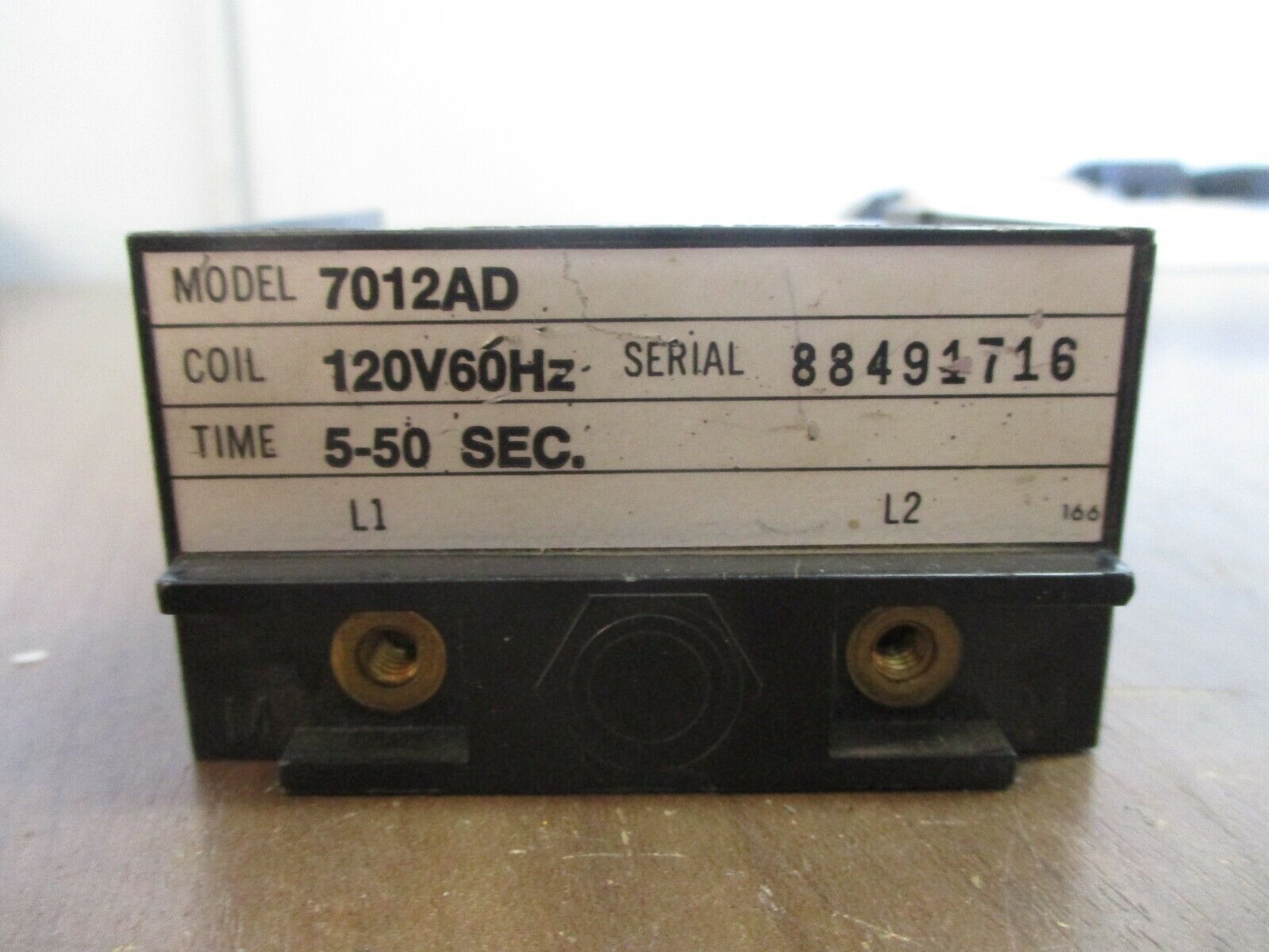 Agastat Timer Coil 7012AD 120V 60Hz *Chipped Corner* Used
