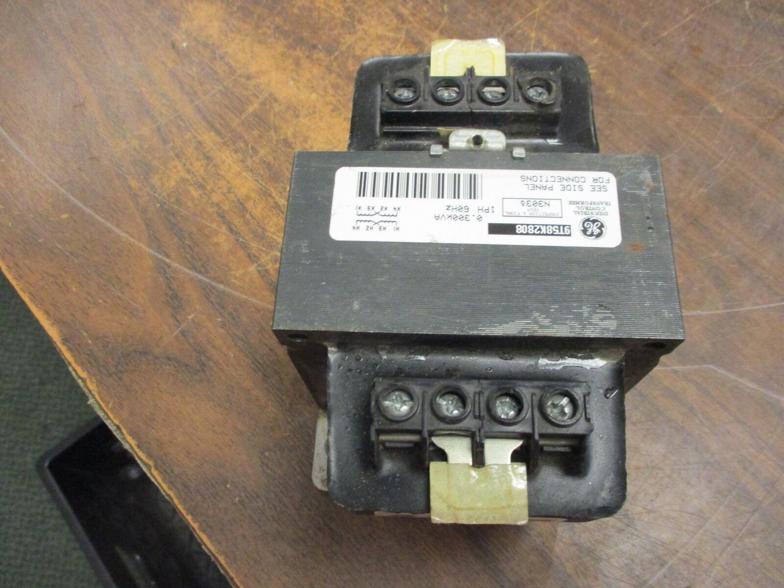 GE Control Transformer 9T58K2808 0.300KVA Pri:240/480V Sec:120/240V 1Ph Used