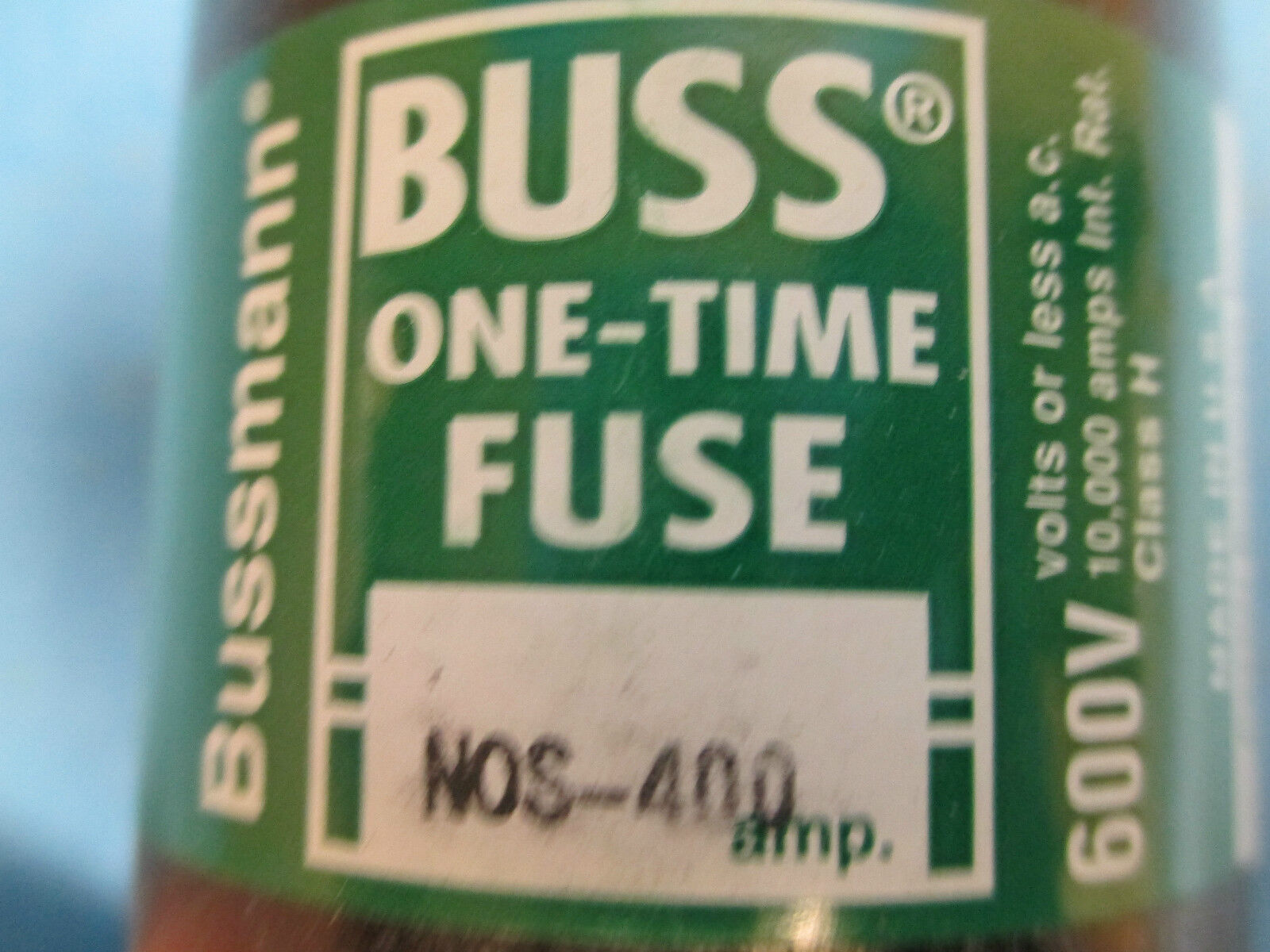Bussmann Fuse NOS-400 600V 400A New Surplus