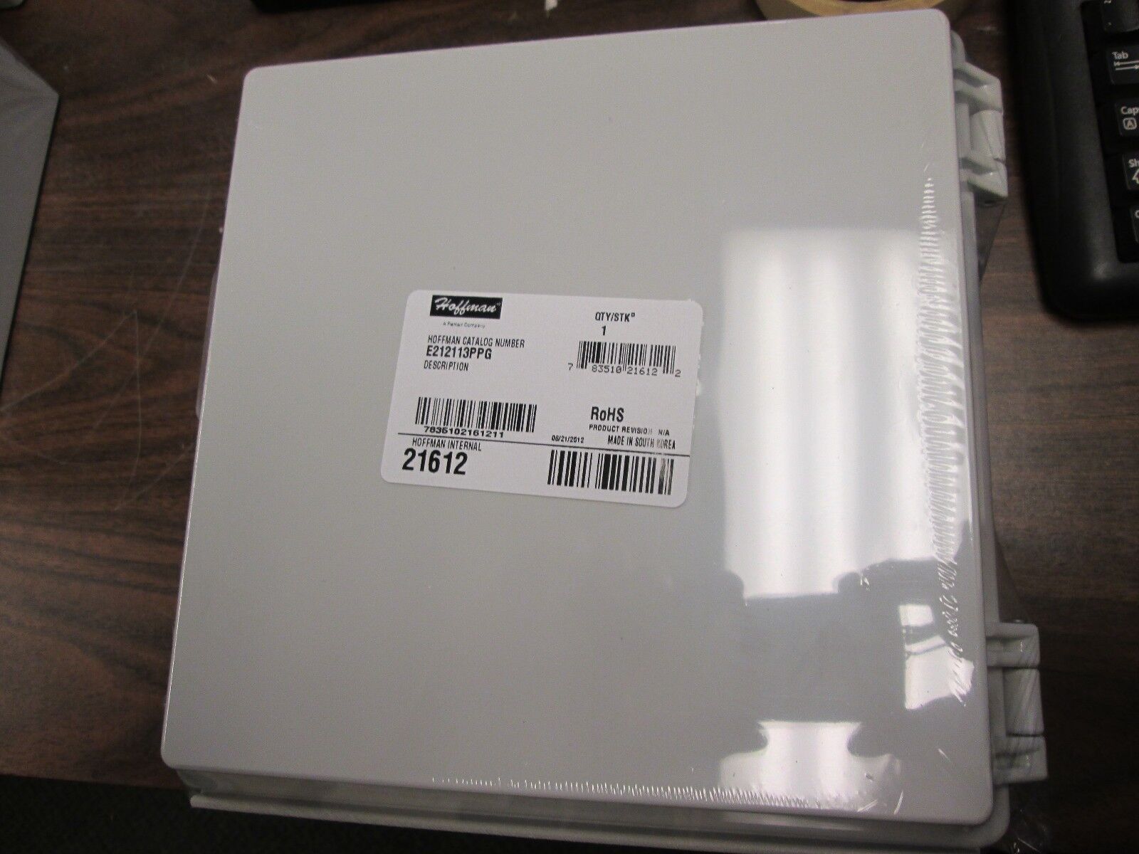 Hoffman Polycarbonate Enclosure E212113PPG Nema 4x Enclosure Inculdes Backplate