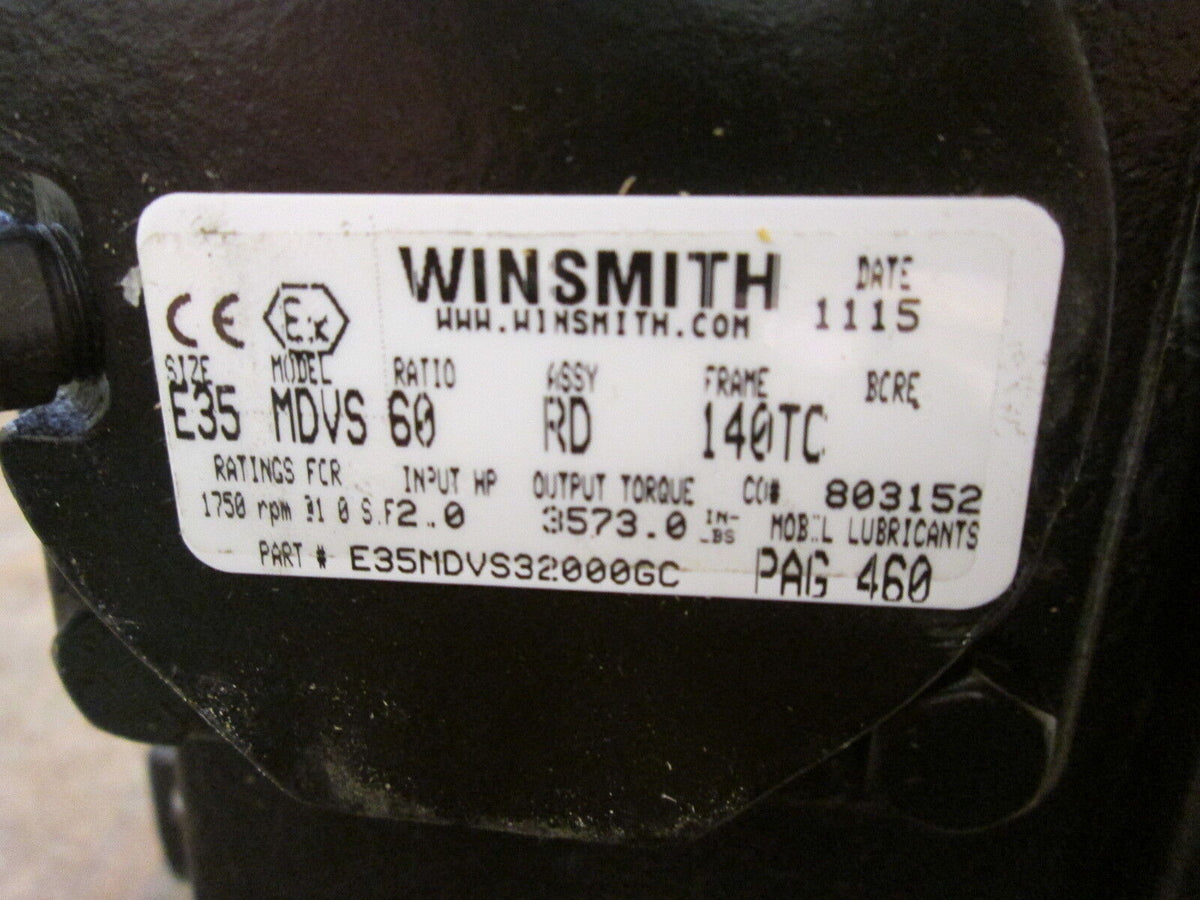 Winsmith SE Encore E35 Reducer E35MDVS32000GC Size: E35 *No Box* New Surplus