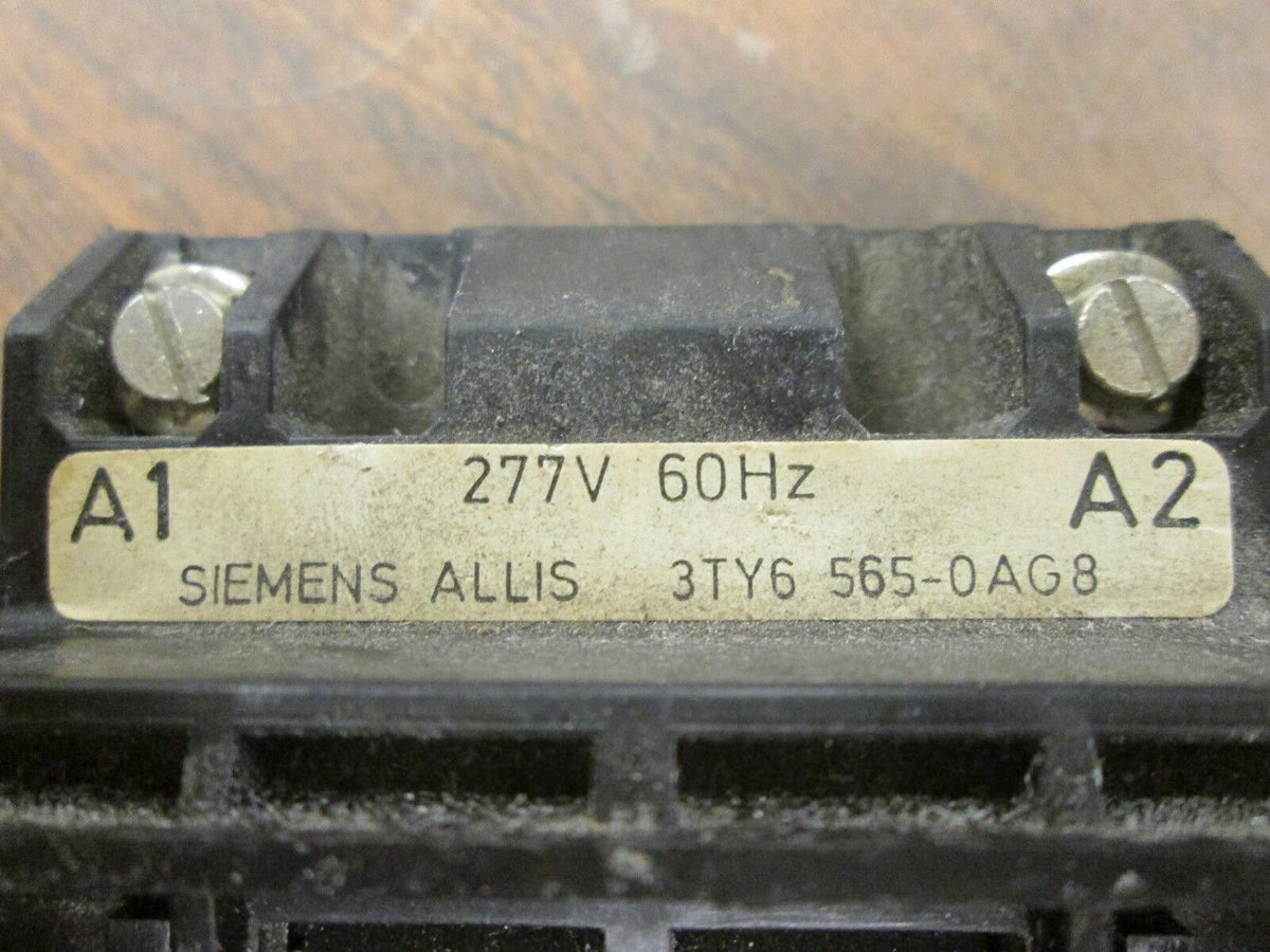 Siemens-Allis Magnetic Coil 3TY6 565-0AG8 277V@60Hz Used