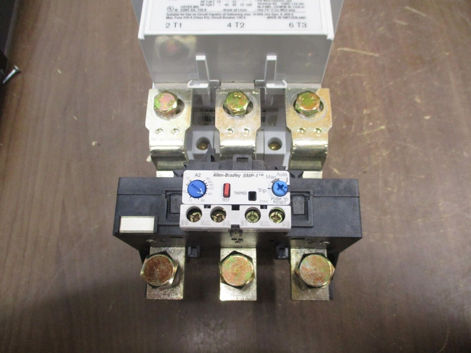 Allen-Bradley Starter CAB6-105-EI / 193-A5M5 380-400V Coil Trip: 57-180A 600V