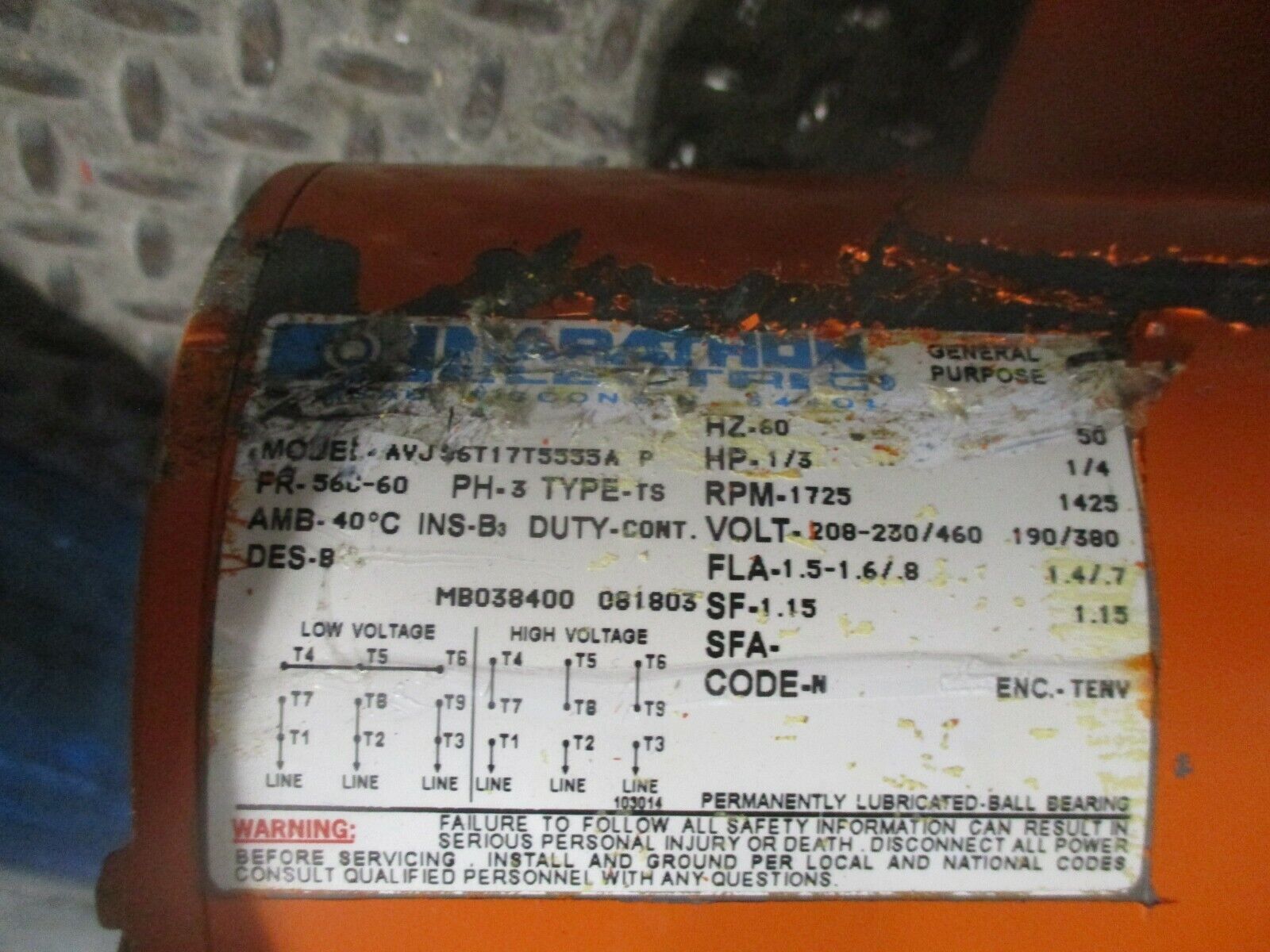 Saturn Engineering 2-Ton Hoist Capacity: 4000lbs 7.0FPM 460V 3Ph 60Hz Used