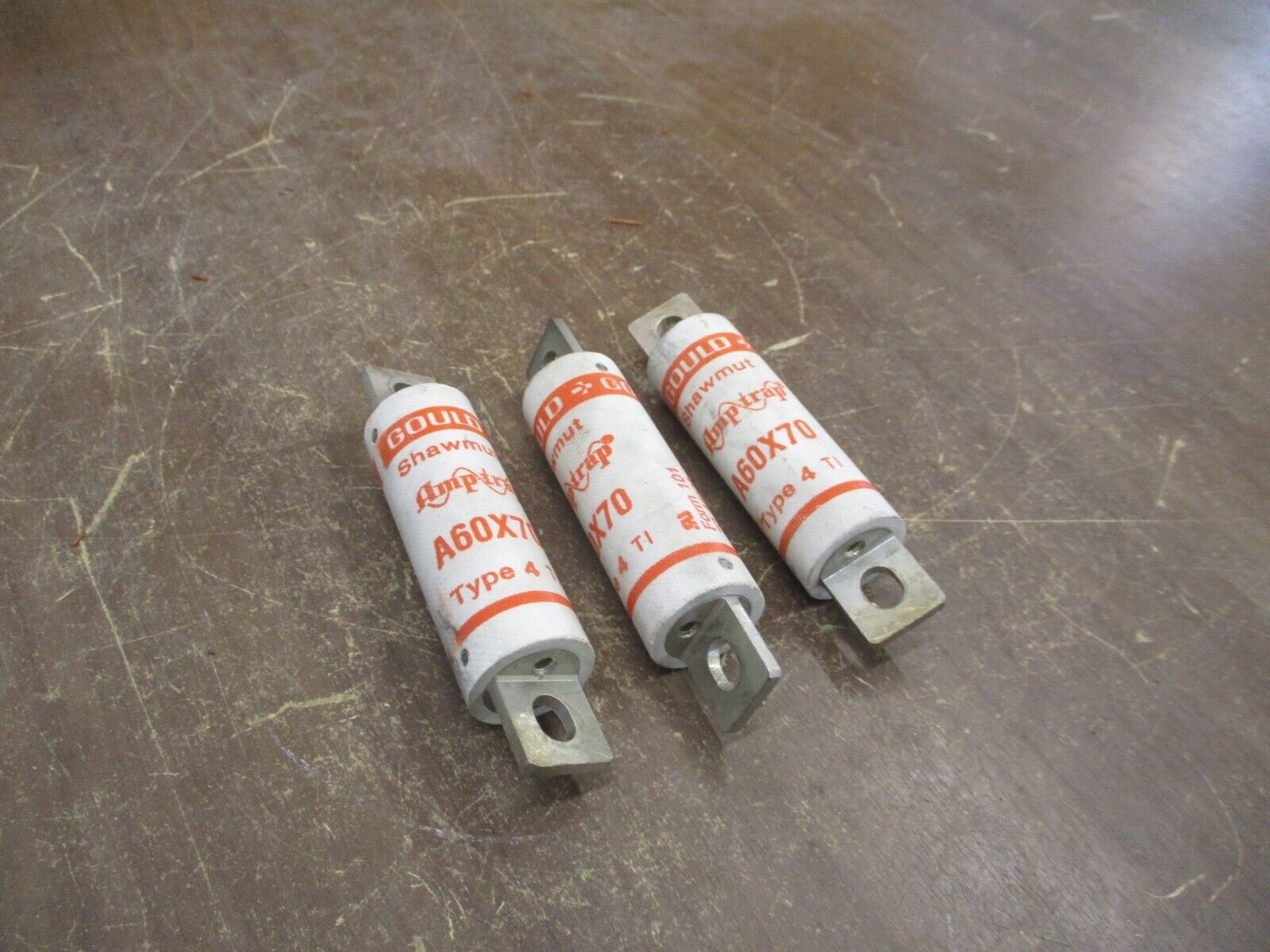 Gould Shawmut Amp-Trap Fuse A60X70 70A 600V *Lot of 3* Used