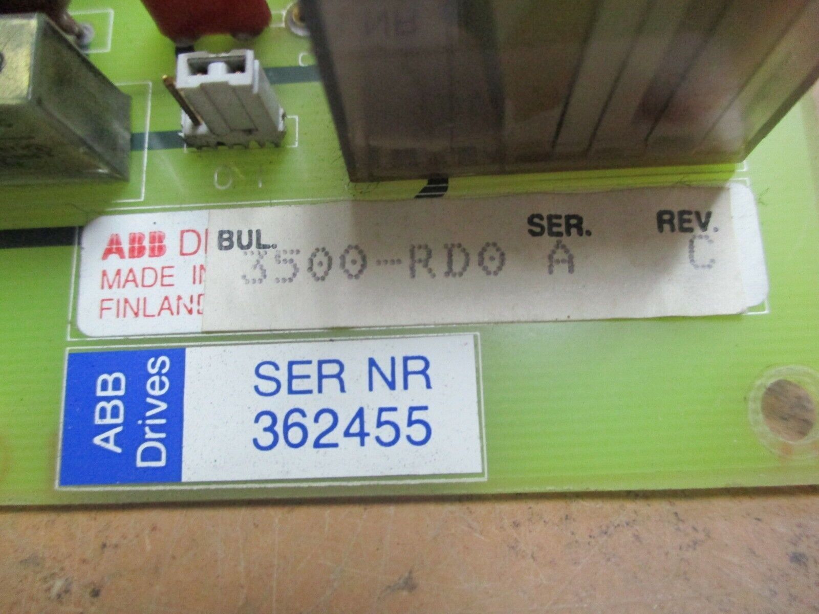 ABB Relay Output Board 3500-RD0 Ser. A Rev. C Used