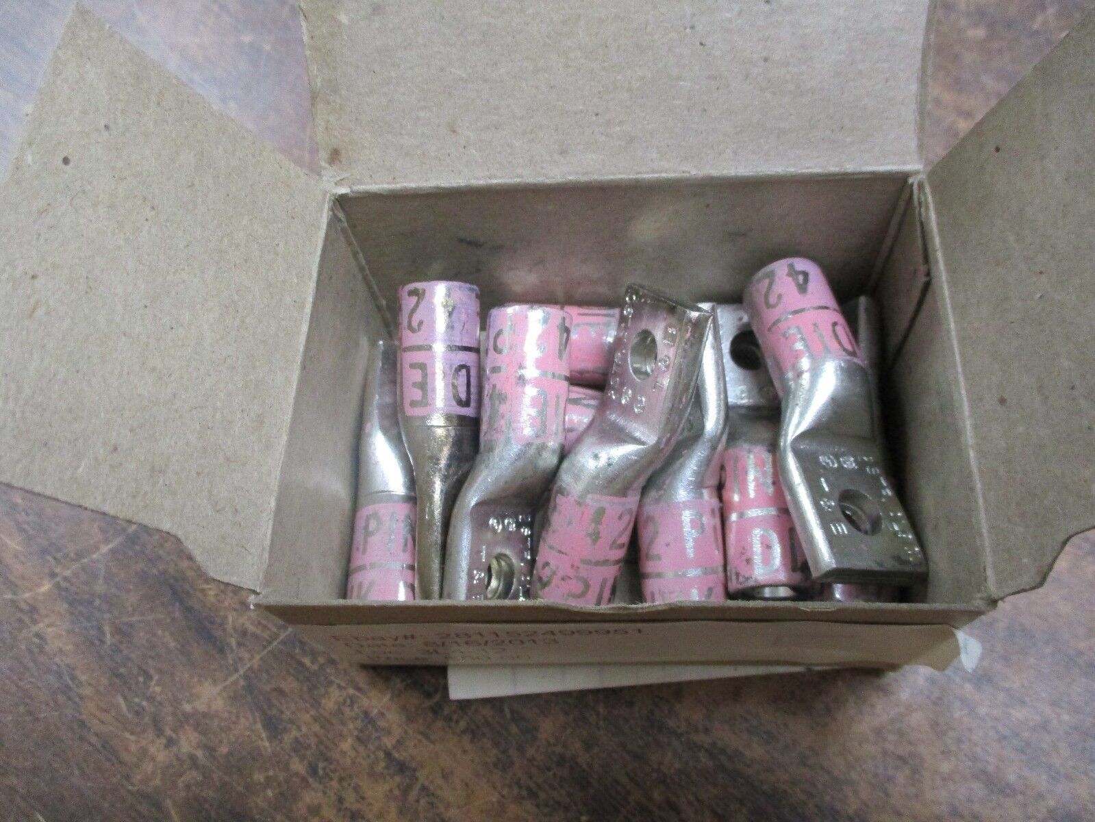 T&B Crimp Lug 60116 #2 STR AWG 1/4" Bolt *Box of 10* New Surplus