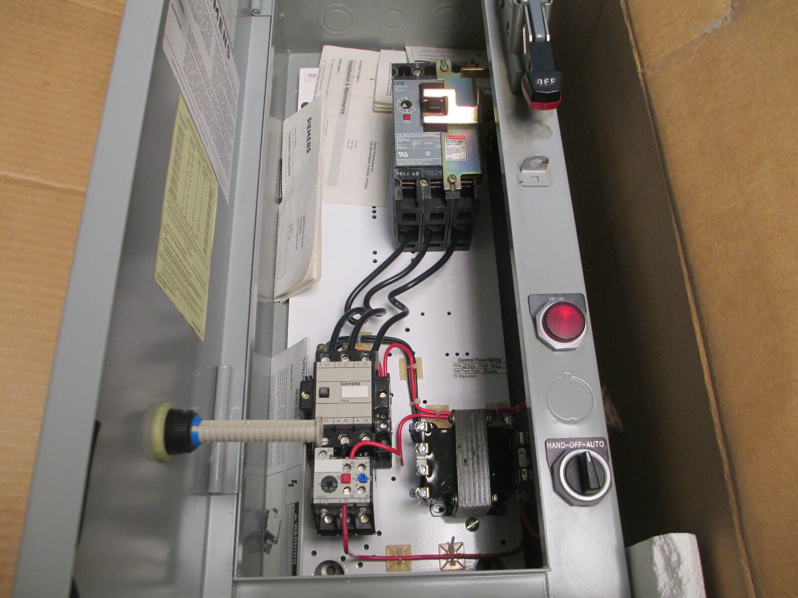 Siemens Combination Size 1 Circuit Breaker 50A 3P, New in Box!!!