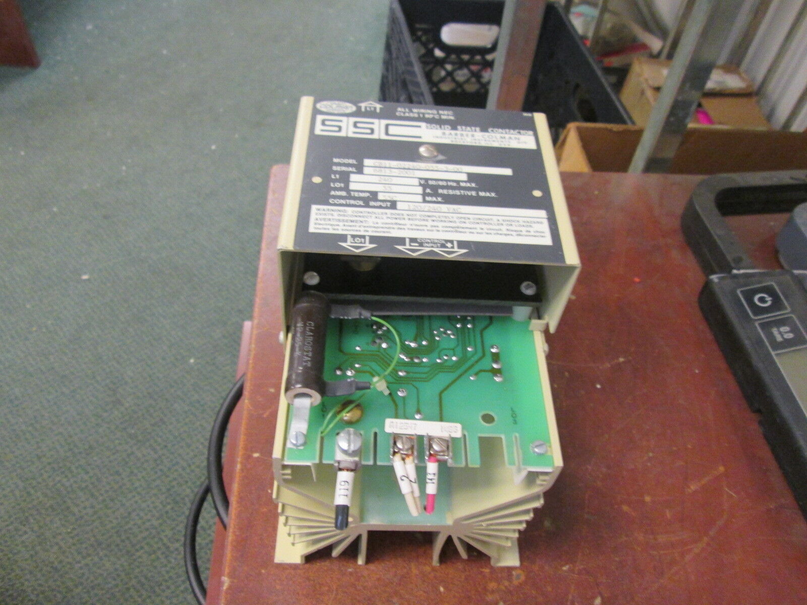 Barber-Colman Solid State Contactor CB11-02240-055-3-00 240V 55A Used