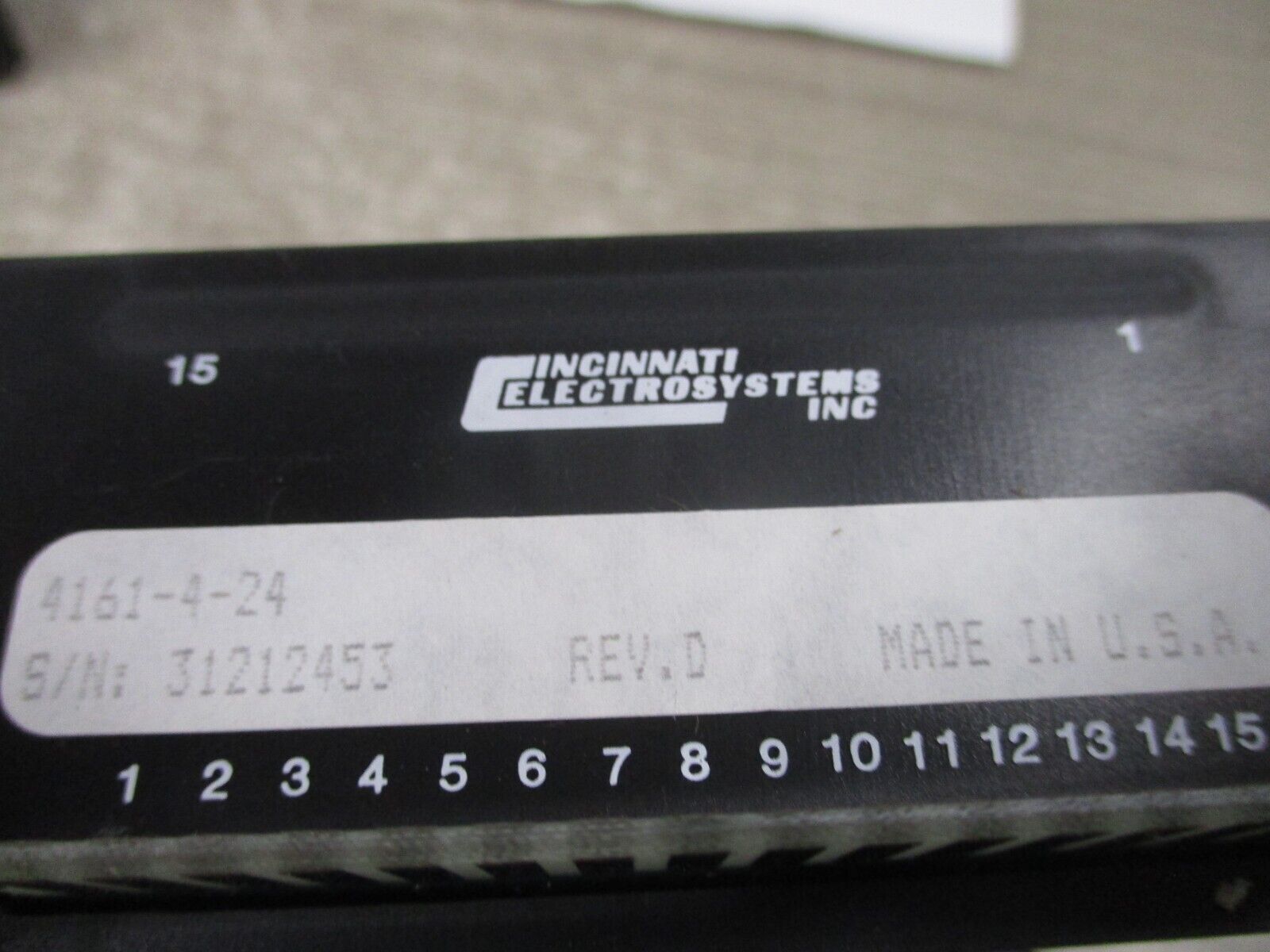 Cincinnati Electrosystems 7-Segment Display 4161-4-24 Used