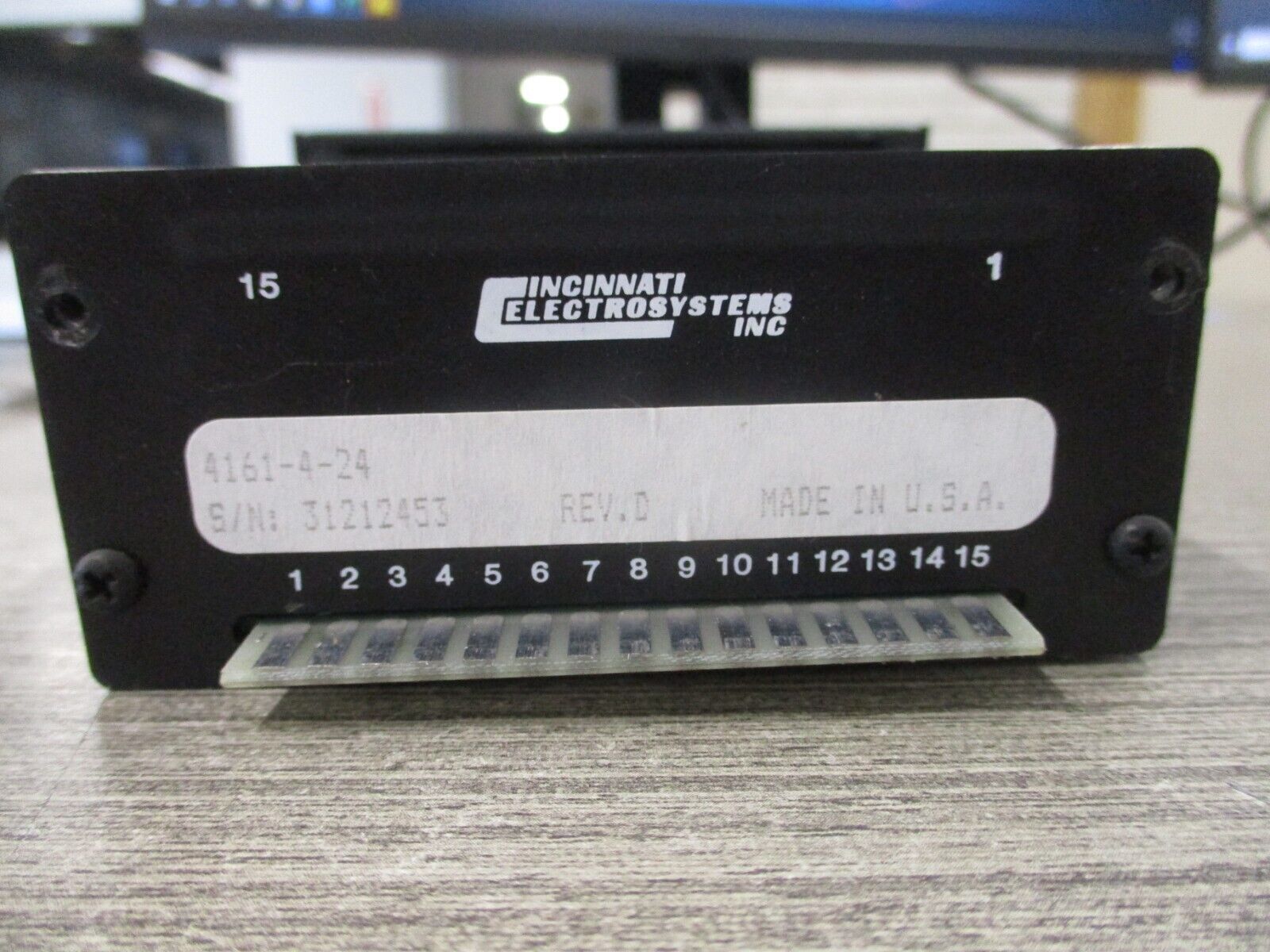 Cincinnati Electrosystems 7-Segment Display 4161-4-24 Used