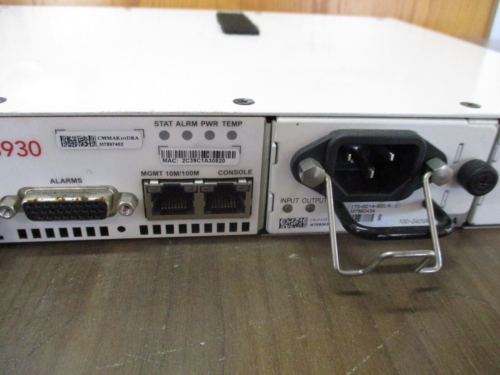 Ciena 3930 Service Delivery Switch 170-3930-900 Rev. N Used