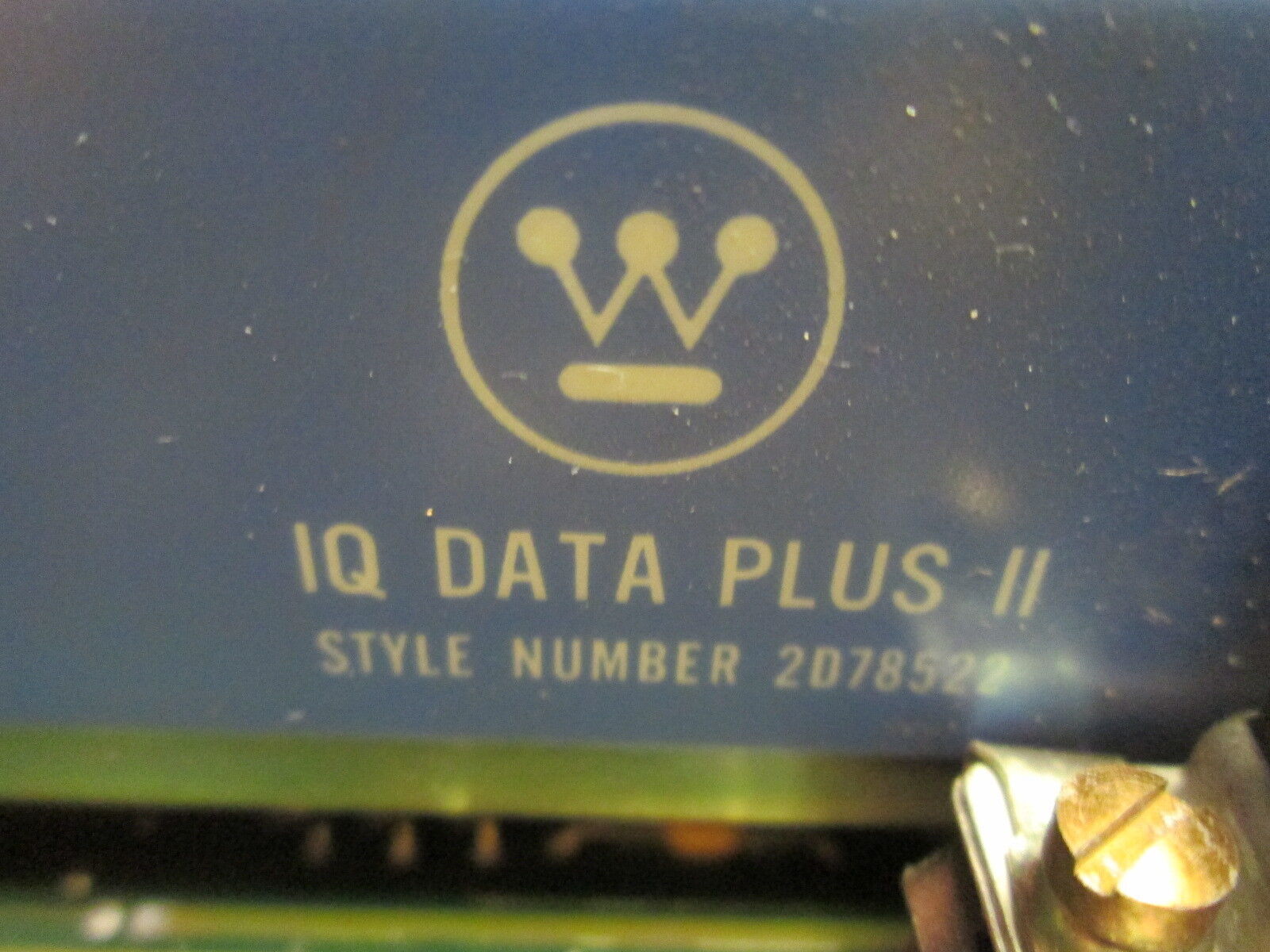 Westinghouse IQ Data Plus II w/ Power Supply, PONI Modules 2D78522 Used