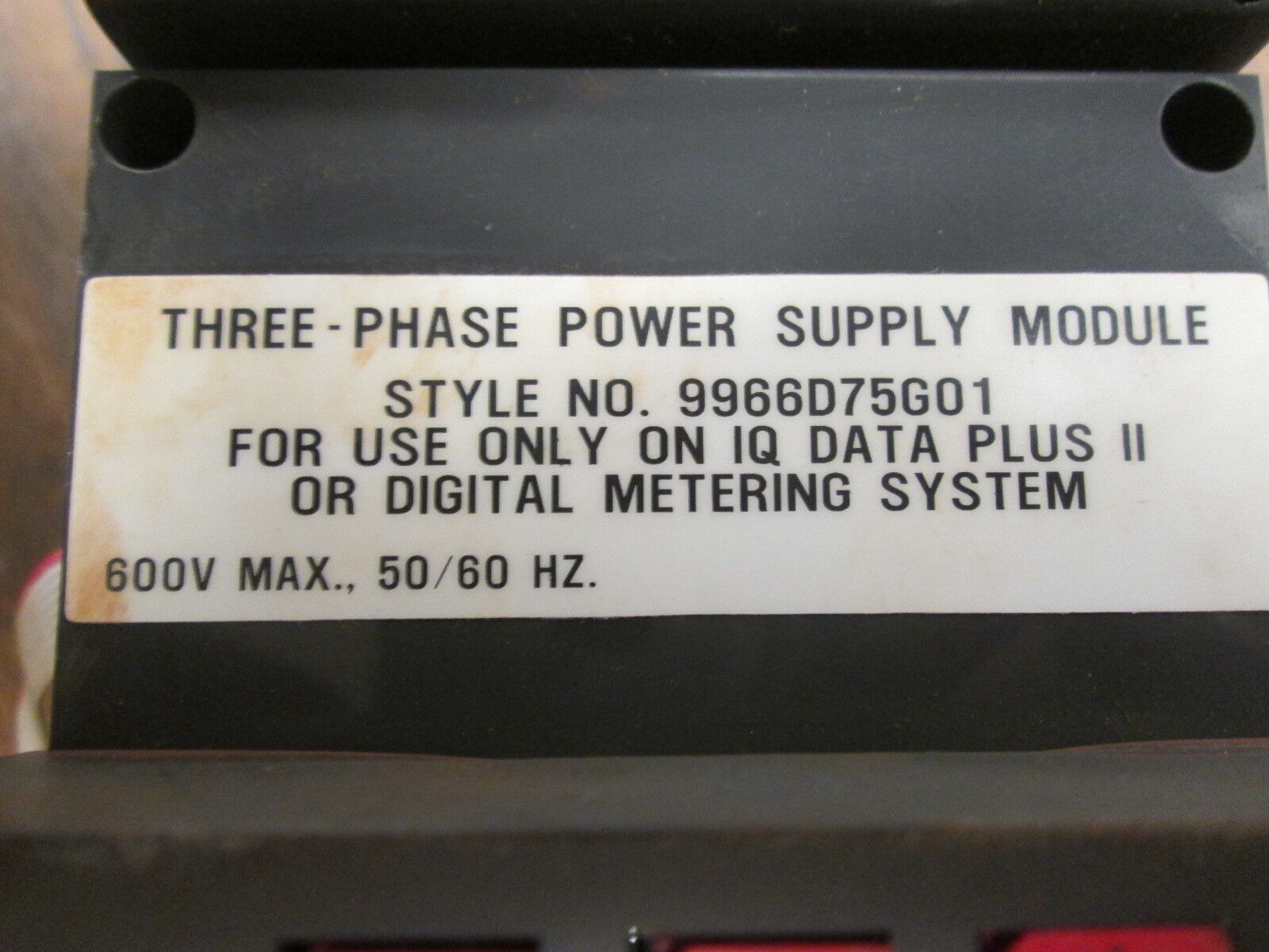 Westinghouse IQ Data Plus II w/ Power Supply, PONI Modules 2D78522 Used