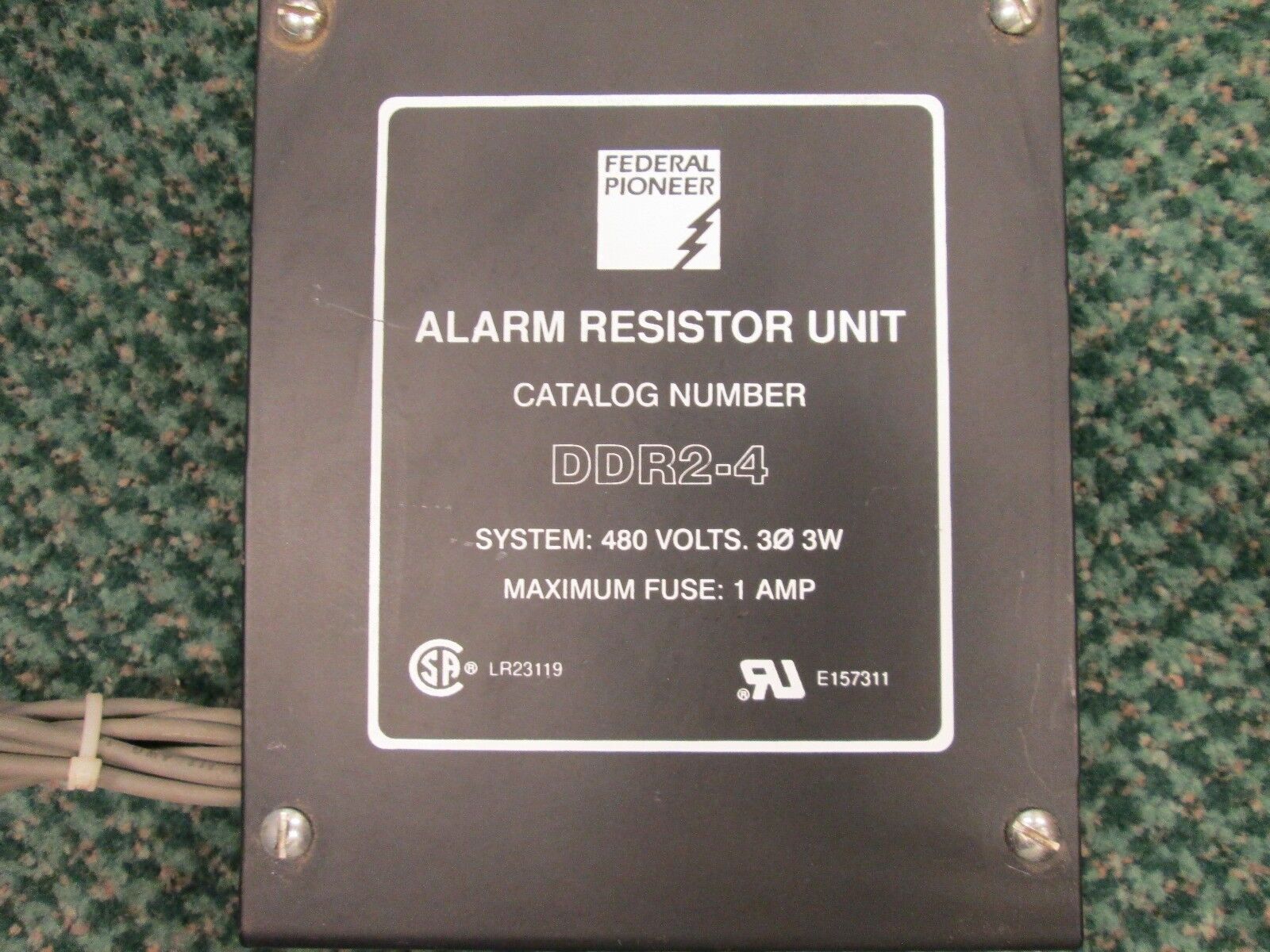 Federal Pioneer Alarm Resistor Unit DDR2-4 480 V 3 PH 3 W