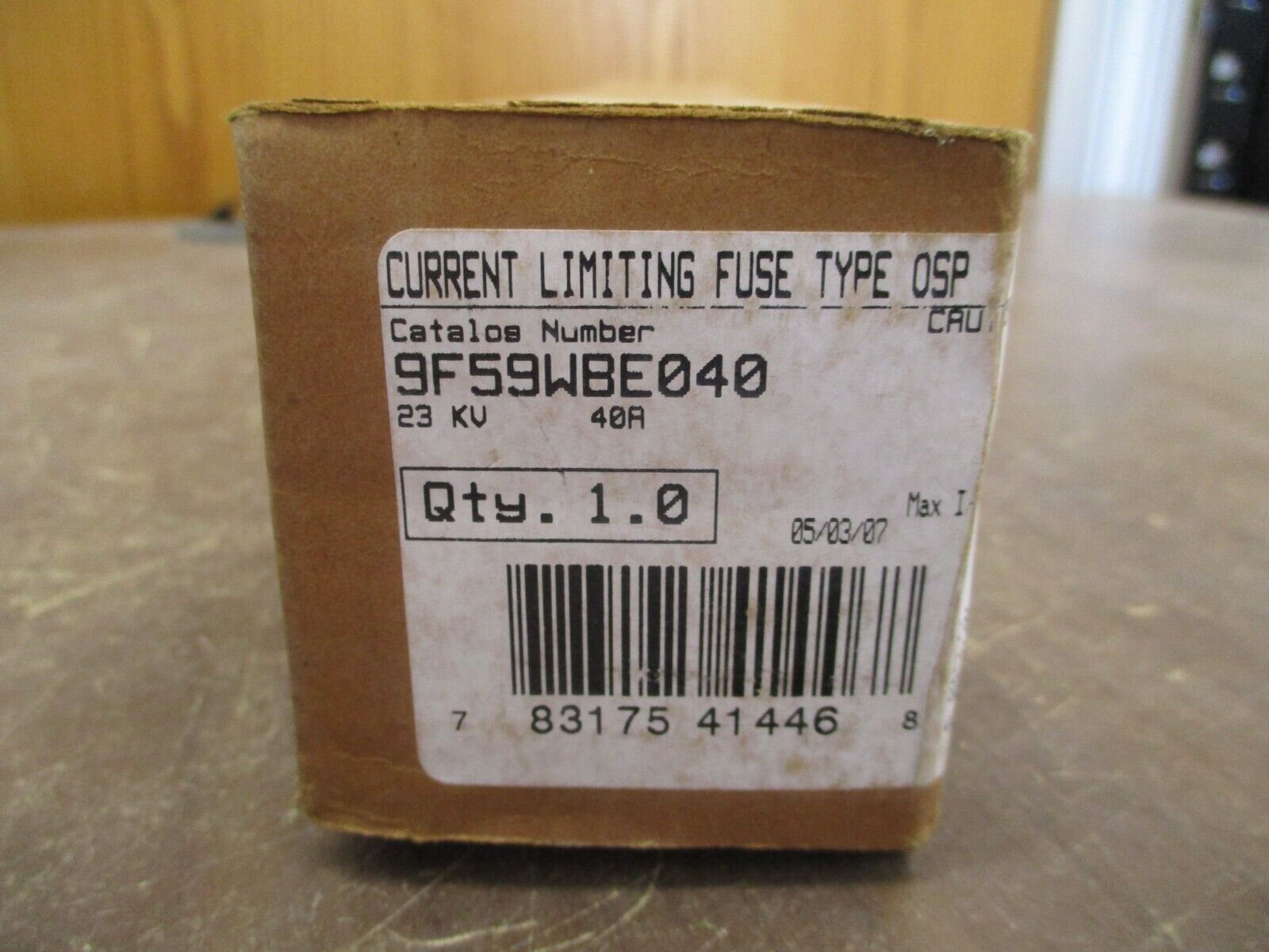 GE Type OSP Fuse 9F59WBE040 40A 23kV New Surplus