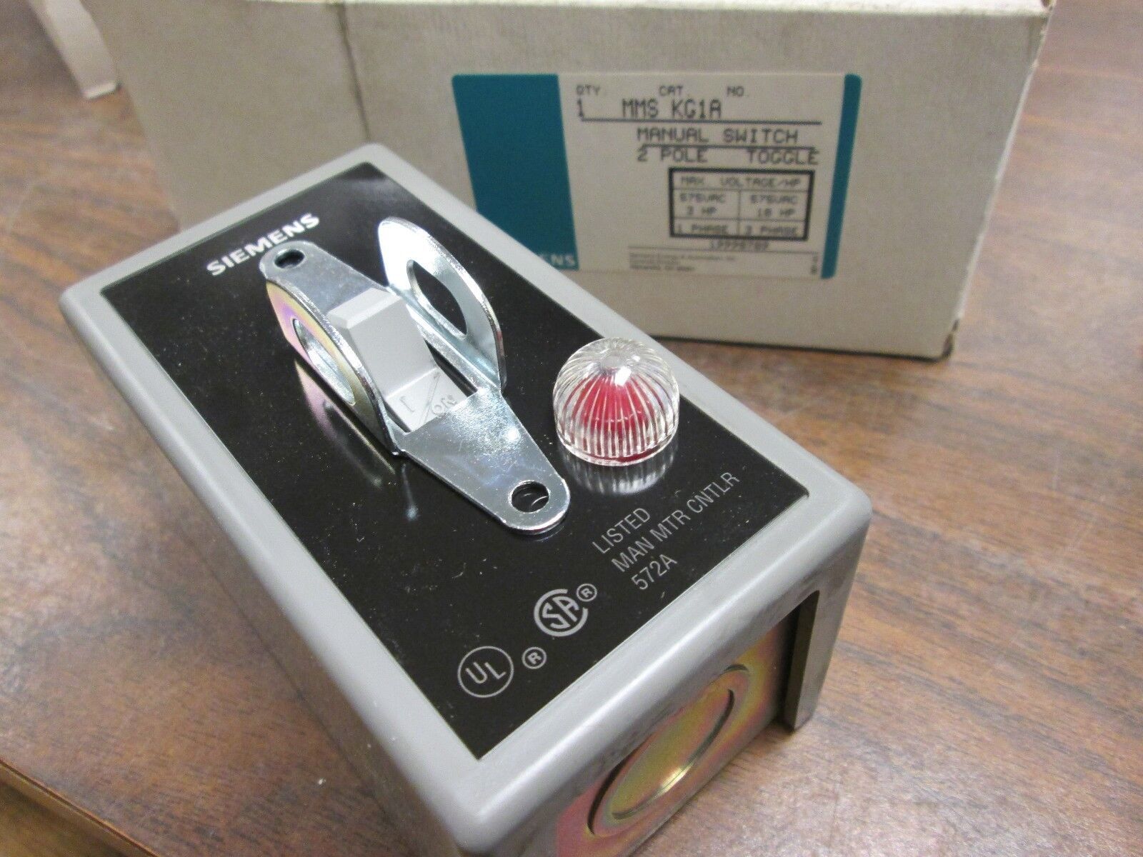 Siemens Manual Switch MMS KG1A 2P New Surplus