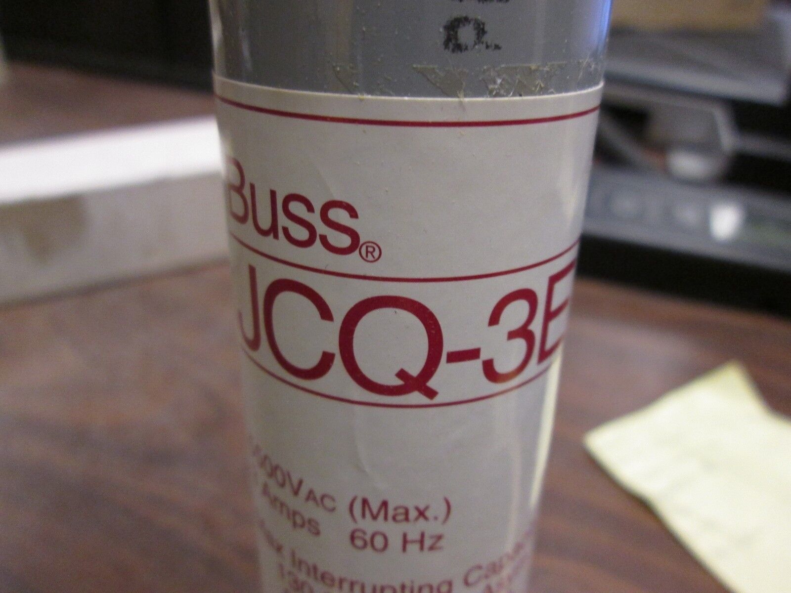 Buss Bussmann Medium Voltage Fuse JCQ-3E 5.5KV 3E Amps New Surplus