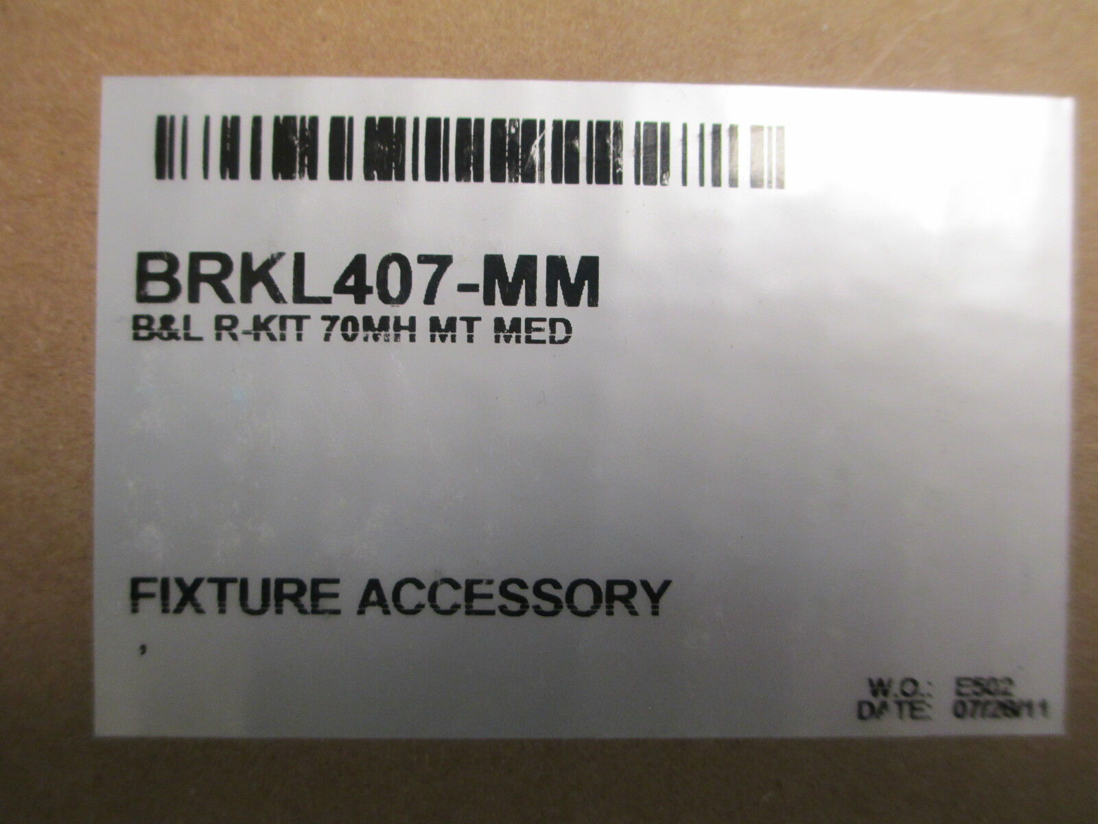 B&L R-Kit 70MH MT MED, BRKL407-MM, New Surplus
