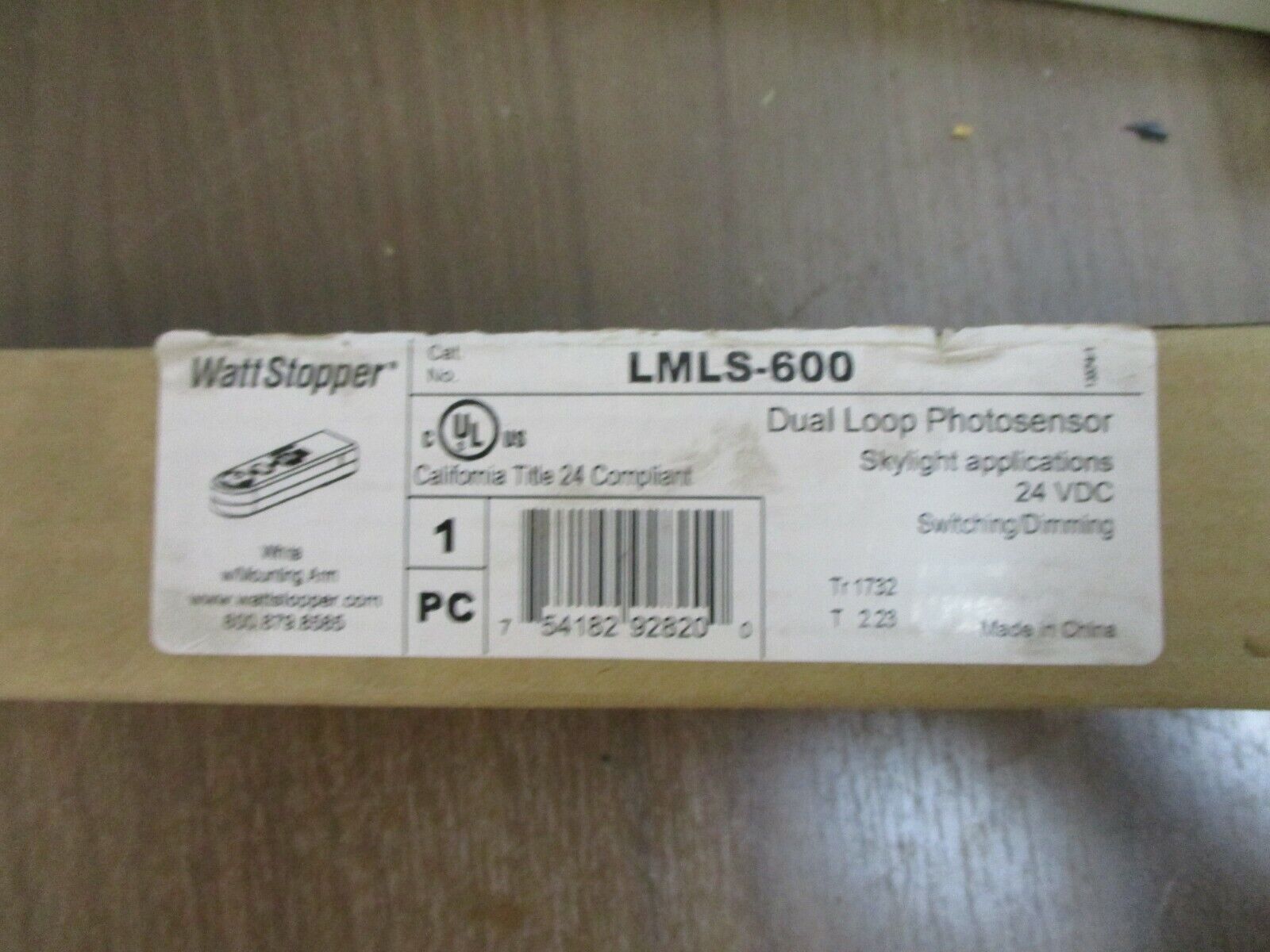 Wattstopper Dual Loop Photosensor LMLS-600 24VDC Skylight Applications