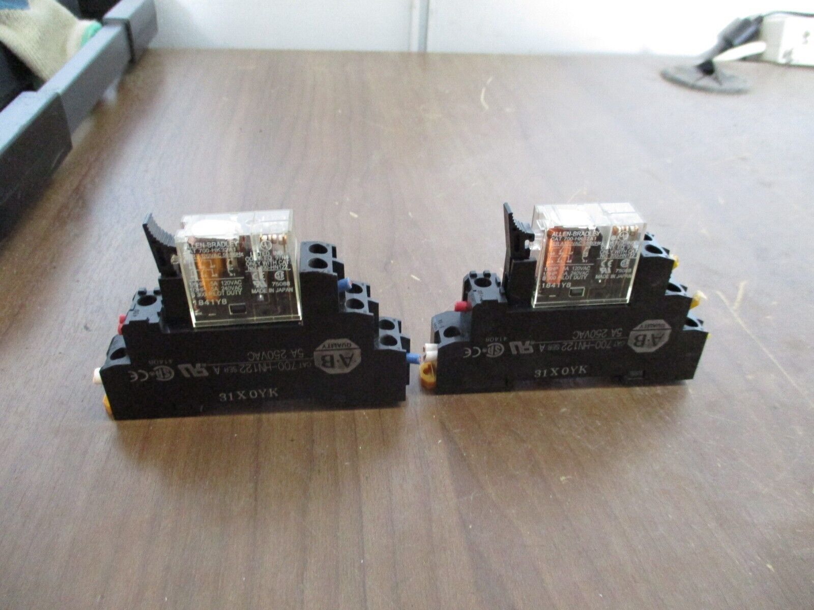 Allen-Bradley Relay 700-HK32A1 Ser. B 120V Coil w/ Base *Lot of 2* Used
