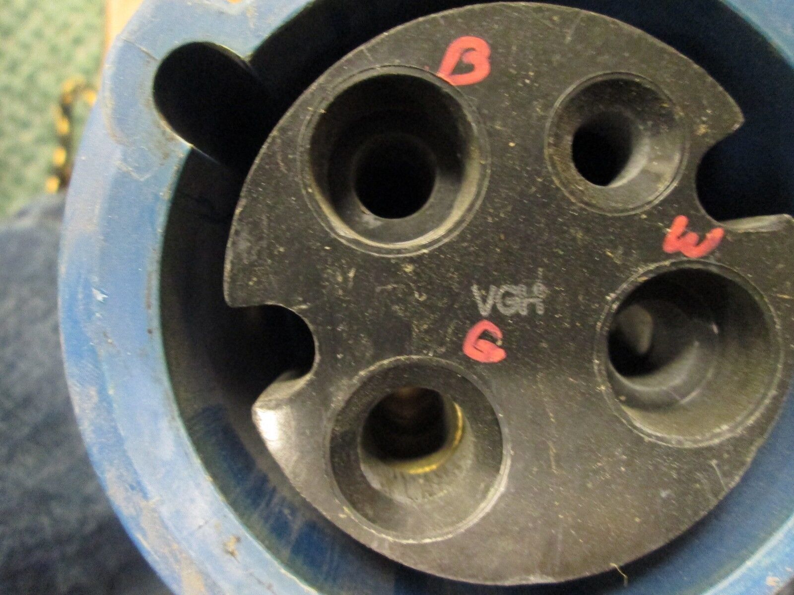 Hubbell Plug & Receptacle Set 360P3W/360C3W 60A 250VDC 2P 3W, Used