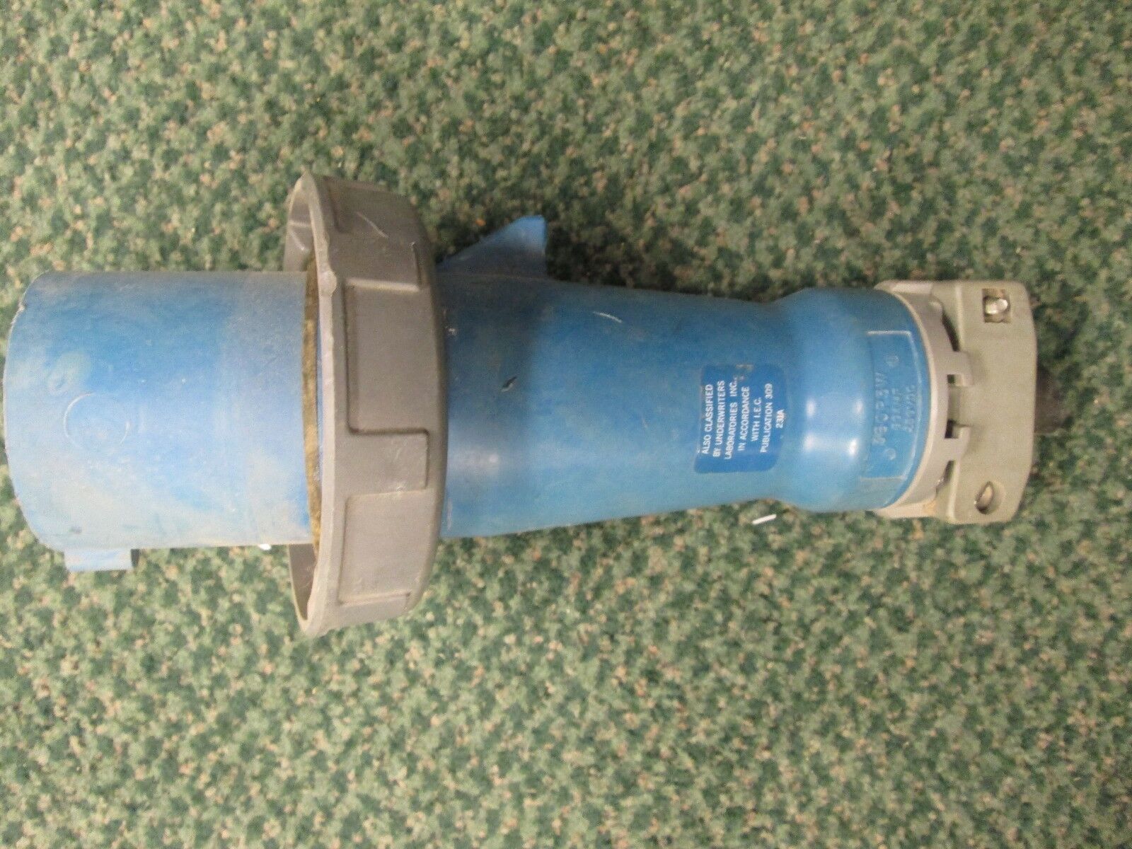 Hubbell Plug & Receptacle Set 360P3W/360C3W 60A 250VDC 2P 3W, Used