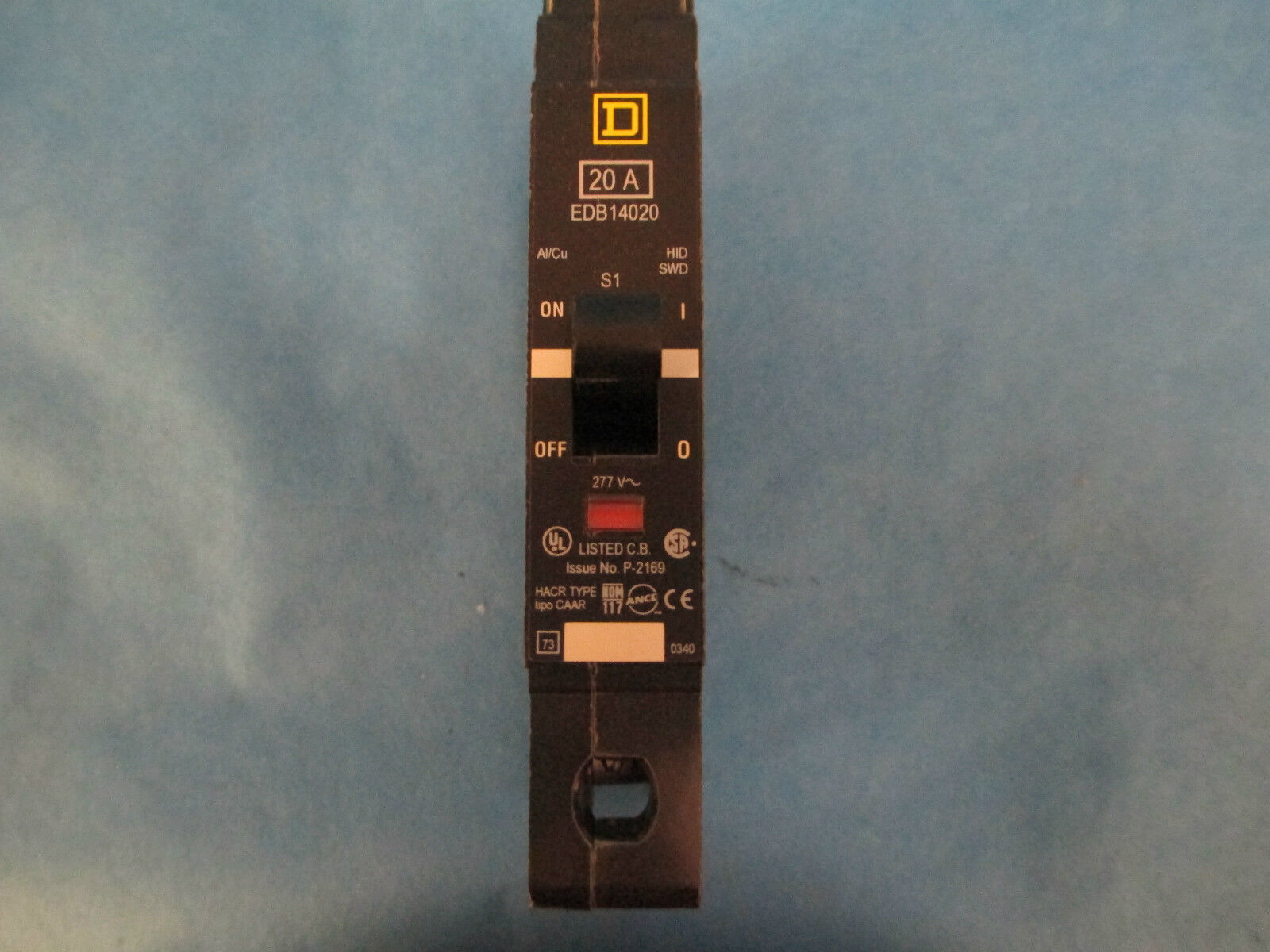 Square D EDB14020 20A 1-Pole 277V Circuit Breakers *Set Of 3* NEW!!