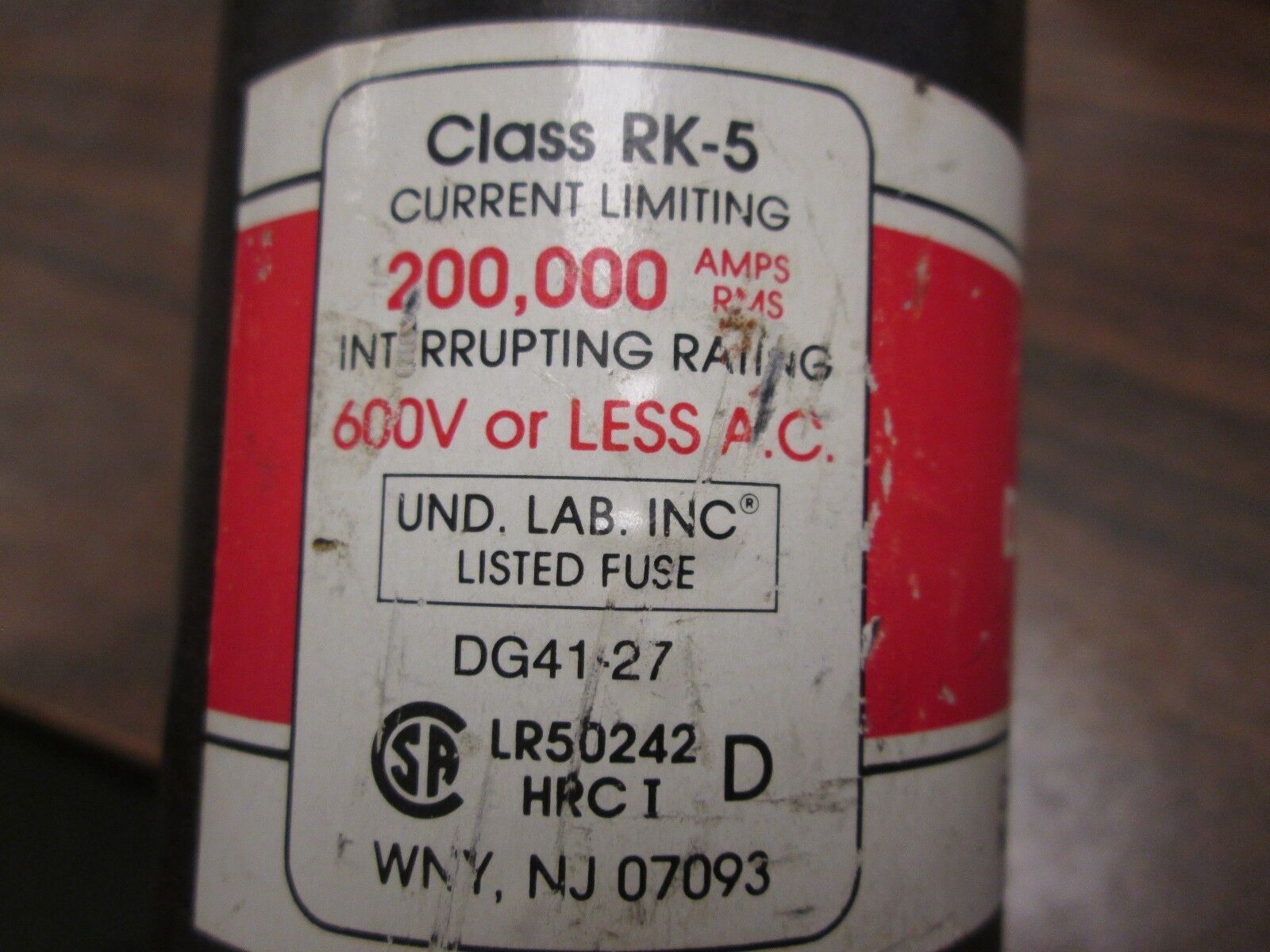 Cefco Cefcon Fuse CRS-R 250A 600V Used