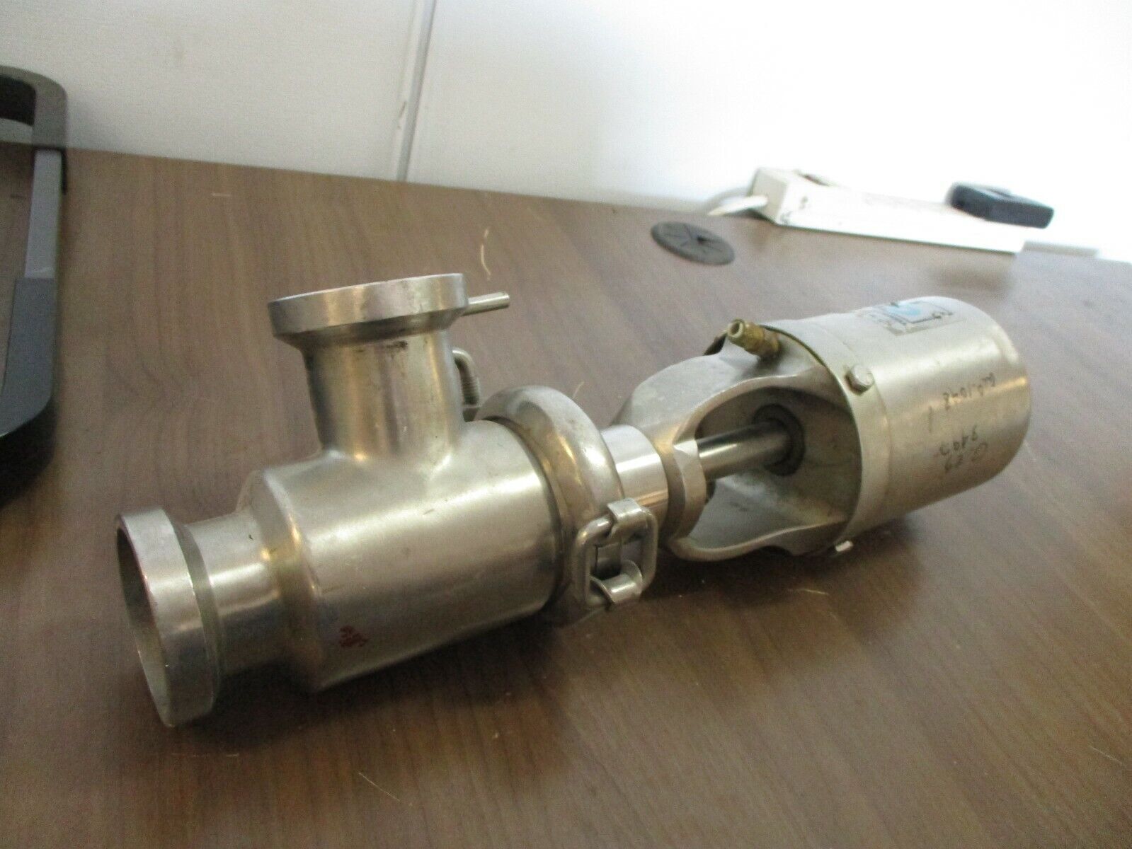 Cherry-Burrell Air Actuated Valve Size: 2¼" Stainless Steel Used