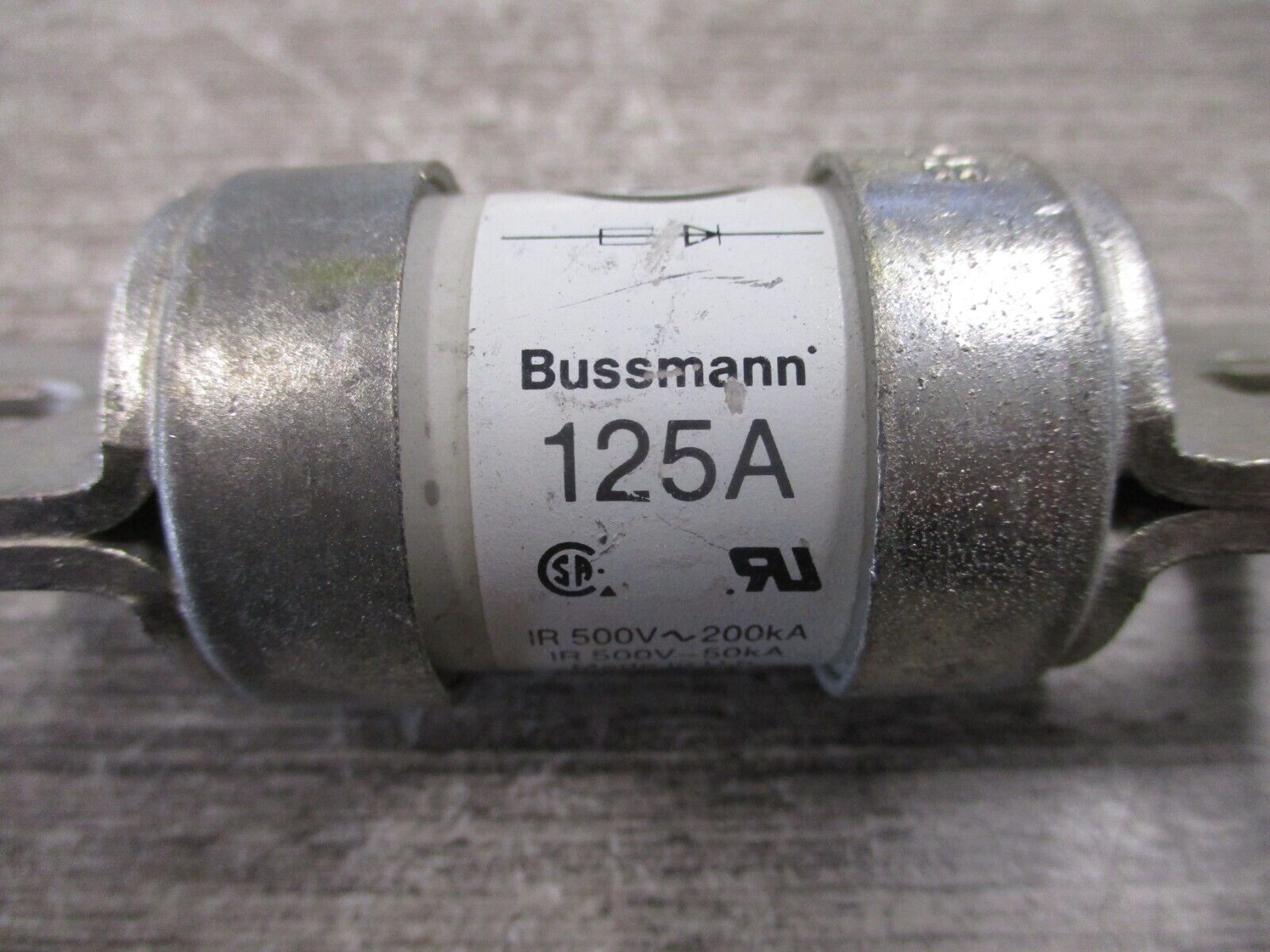 Bussmann Fuse FWH-125B 125A 500V Used