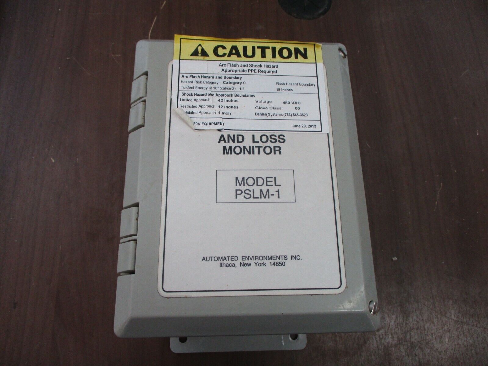 Automated Environments, Inc. Phase Sequence & Loss Monitor PSLM-1 Used
