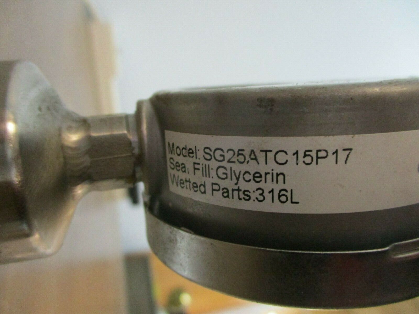 Reotemp Pressure Gauge SG25ATC15P17 60PSI Used