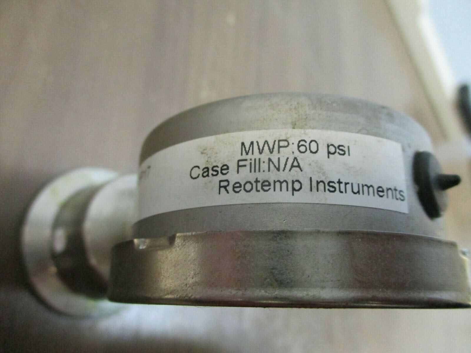 Reotemp Pressure Gauge SG25ATC15P17 60PSI Used