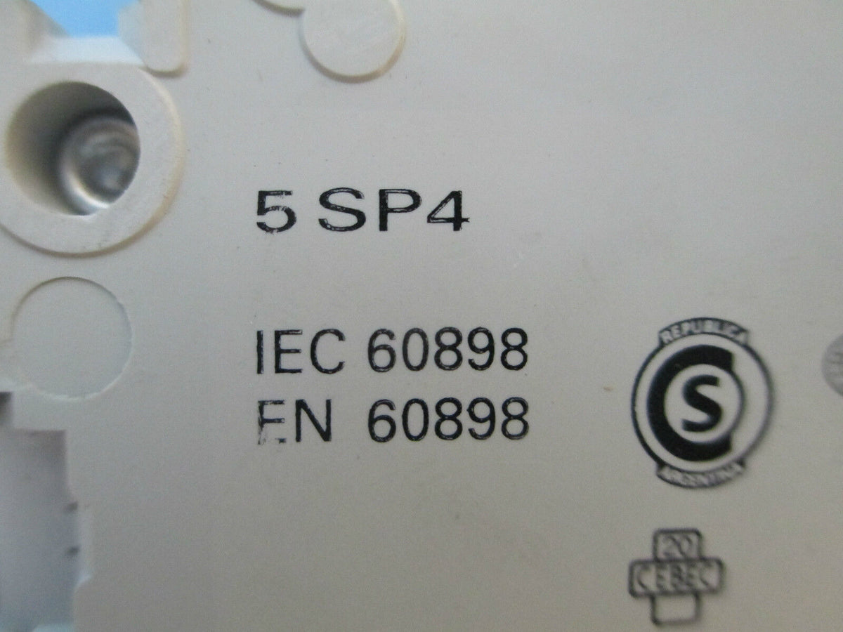 Siemens Circuit Breaker, 5SP43 MCB C63, 3P 63A Used