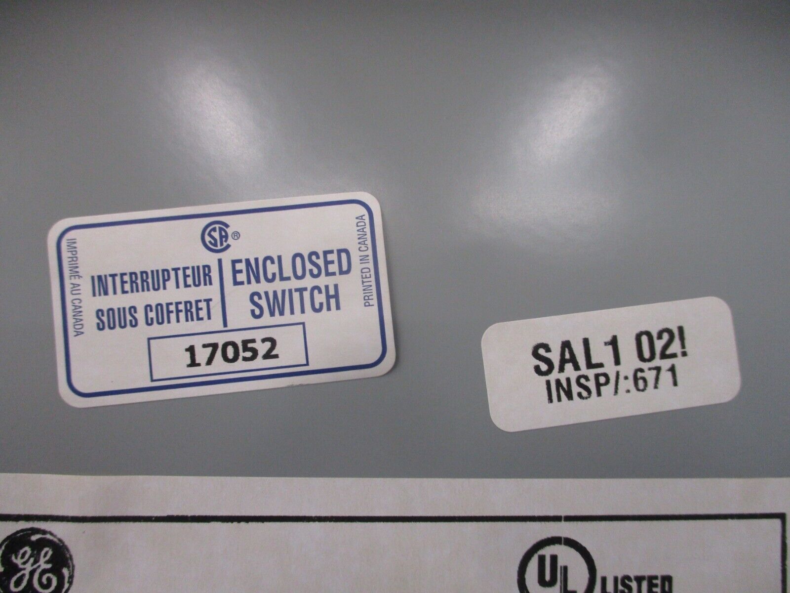 GE 3R Breaker Enclosure TE100R 100A 600V New Surplus