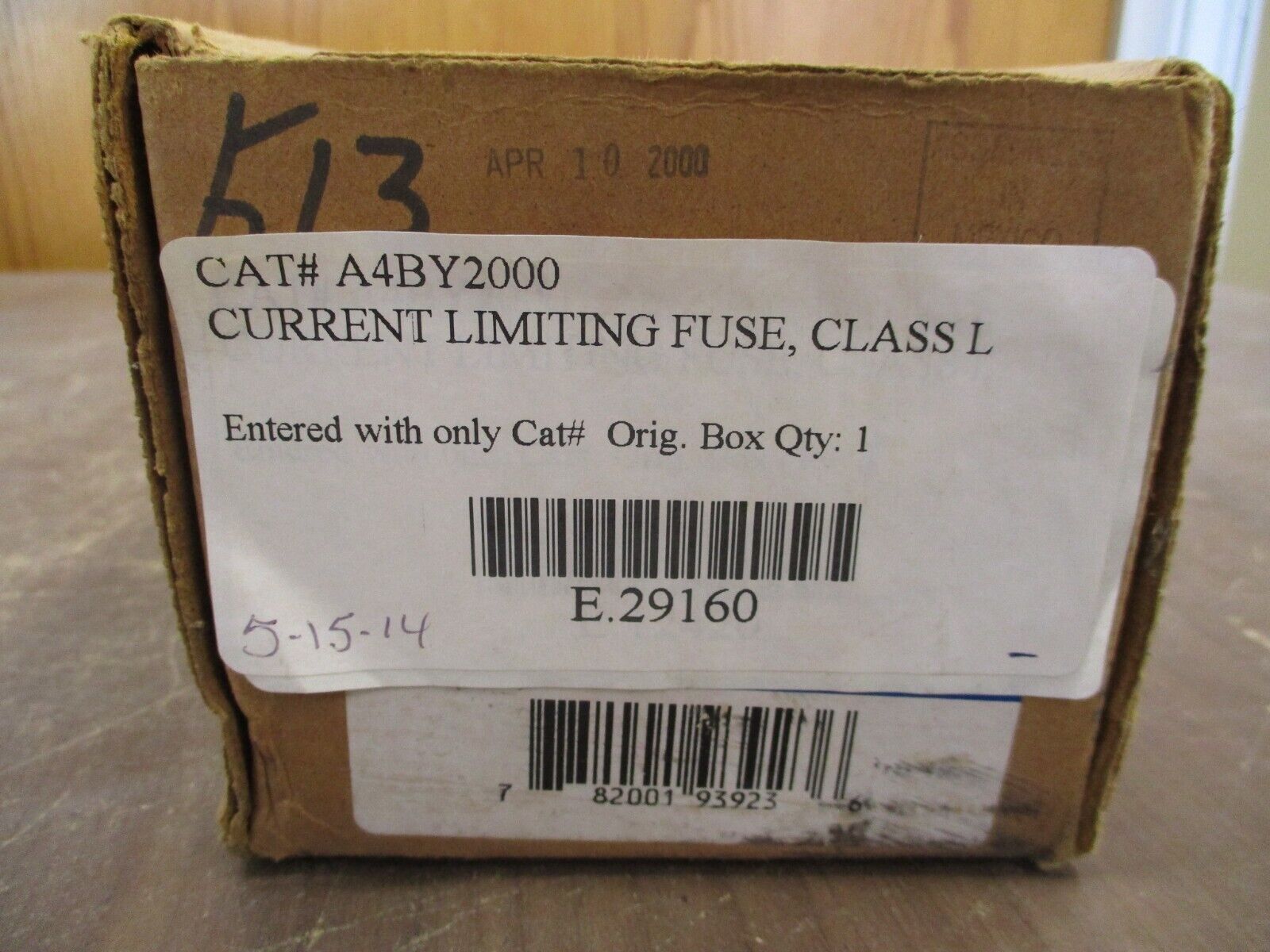 Ferraz Shawmut Fuse A4BY2000 2000A 600V New Surplus