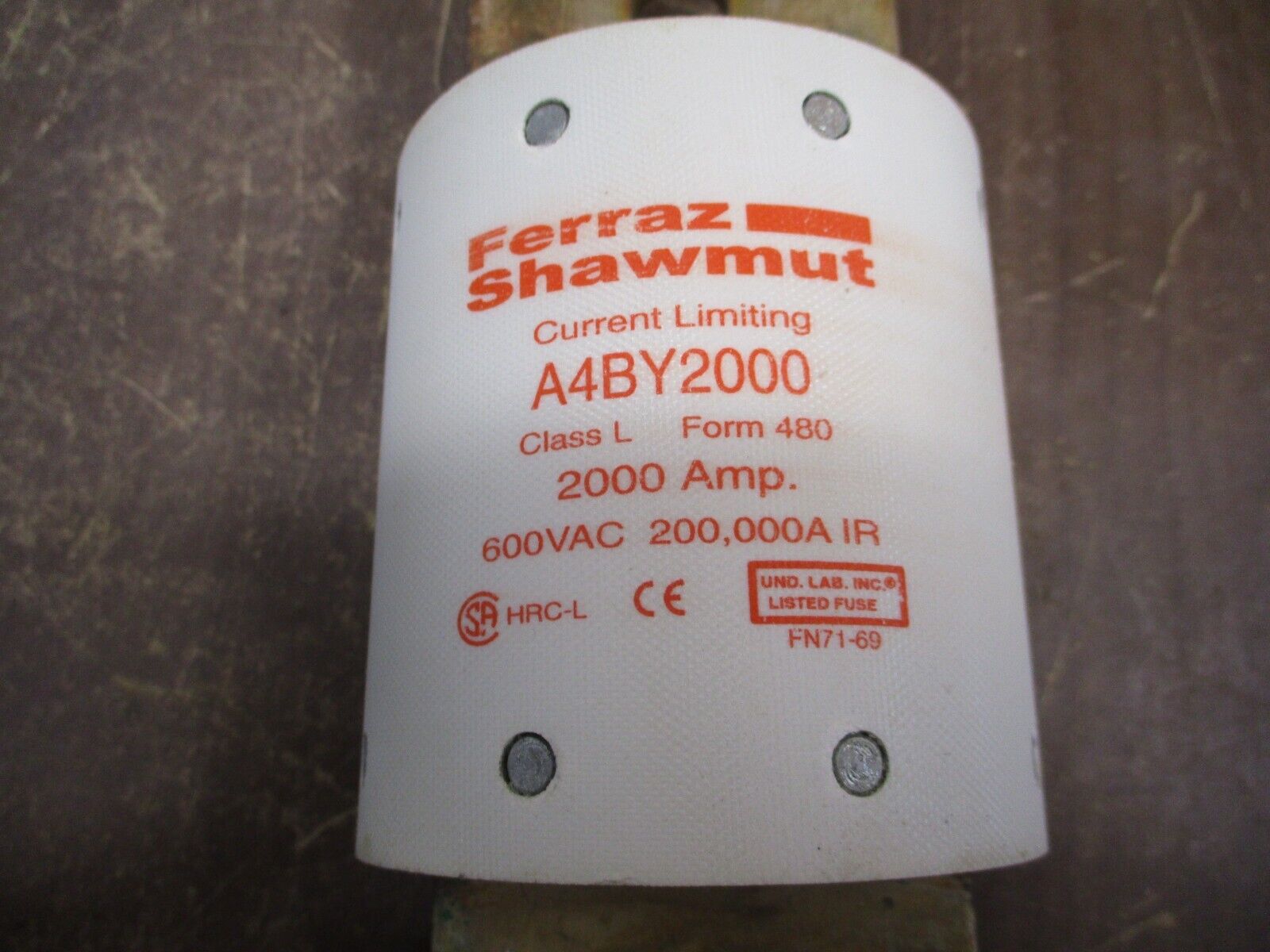 Ferraz Shawmut Fuse A4BY2000 2000A 600V New Surplus
