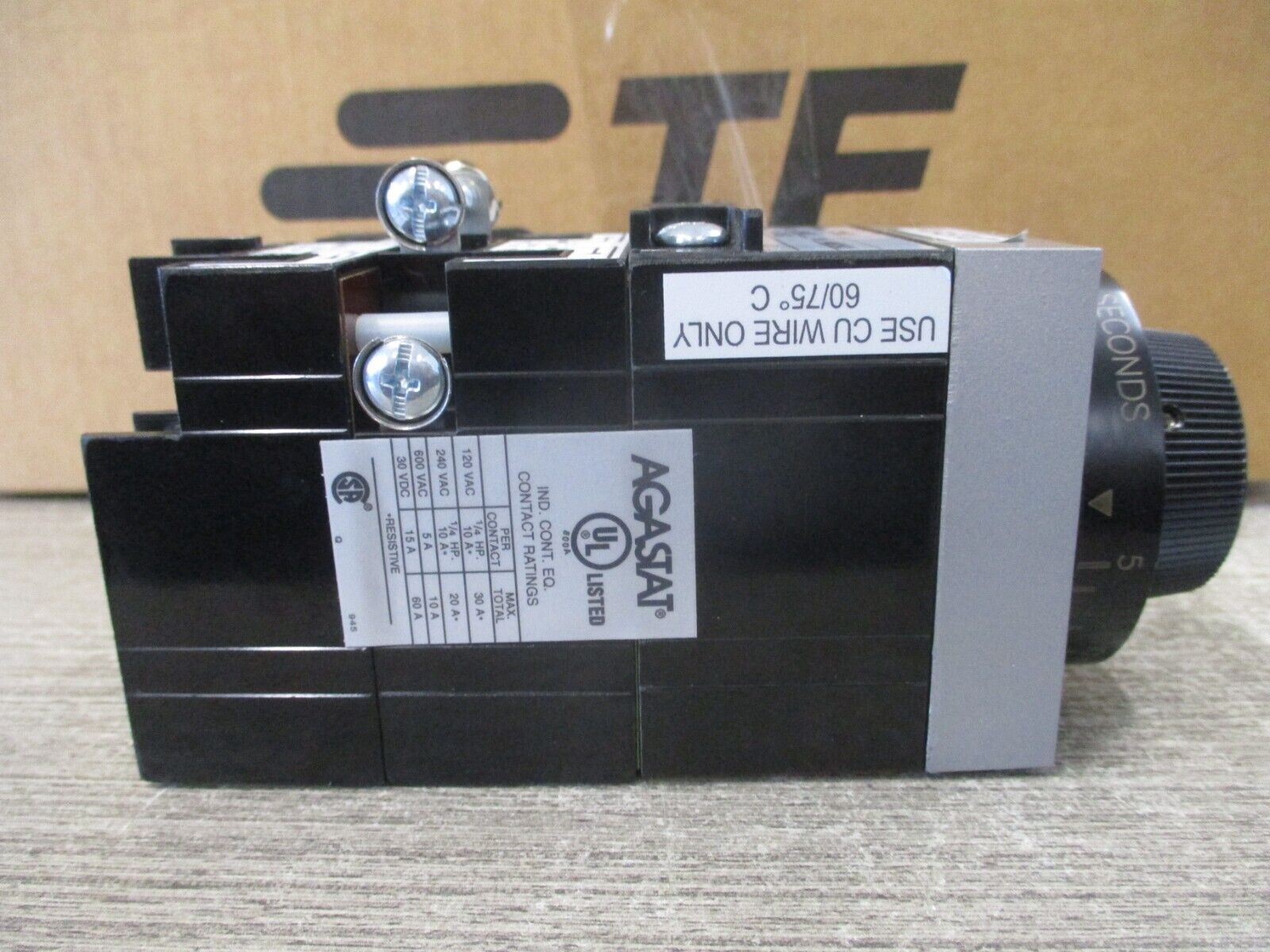 Agastat Timing Relay 7024PD 125VDC Time:5-50 Sec New surplus