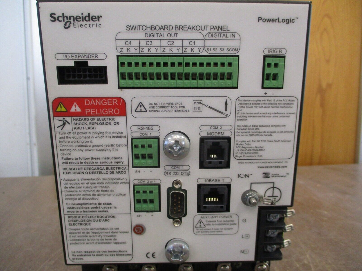 Square D PowerLogic ION 8600 Power Meter S8600A4C0H6A0A0A Used