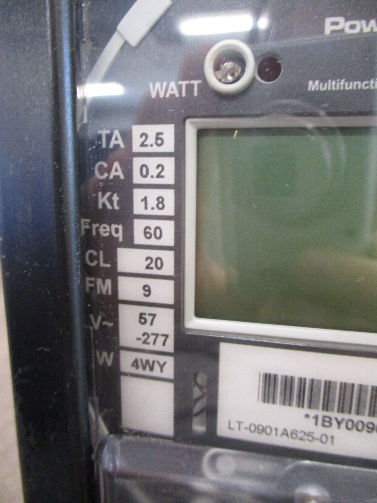 Square D PowerLogic ION 8600 Power Meter S8600A4C0H6A0A0A Used