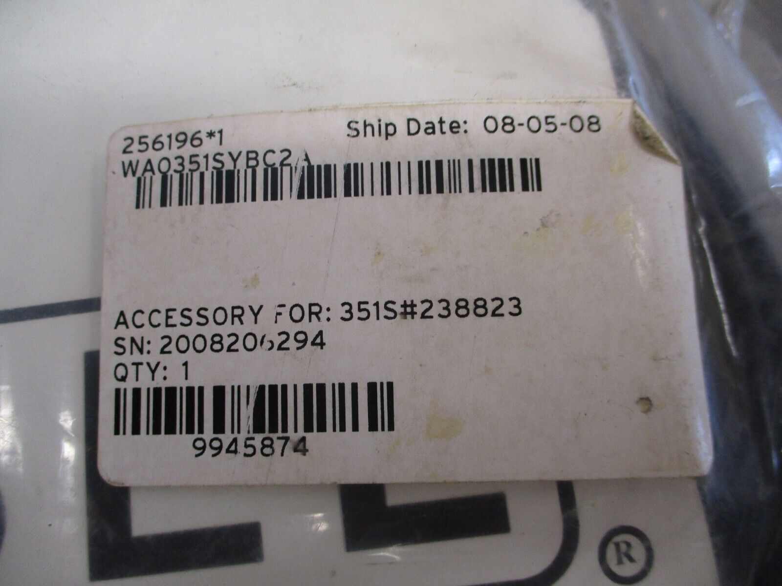 SEL Relay Accessory Cable WA0351SYBC2A New Surplus