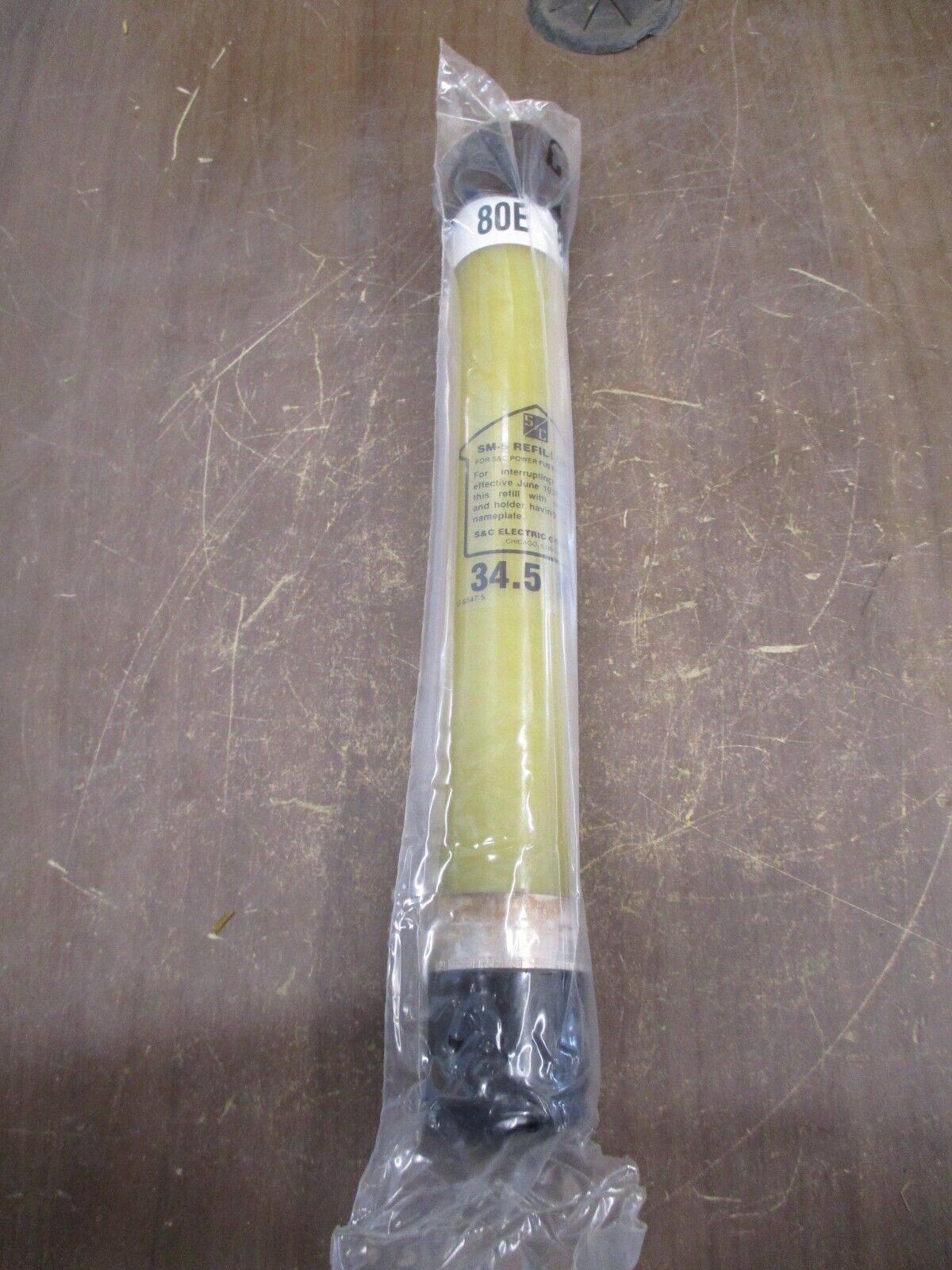 S&C SM-5 Fuse Refill Unit 134125R4 80A 34.5kV New Surplus