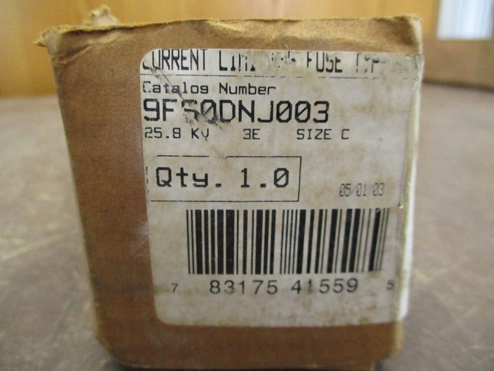 GE Type EJO-1 Fuse 9F60DNJ003 25.8kV 3E New Surplus