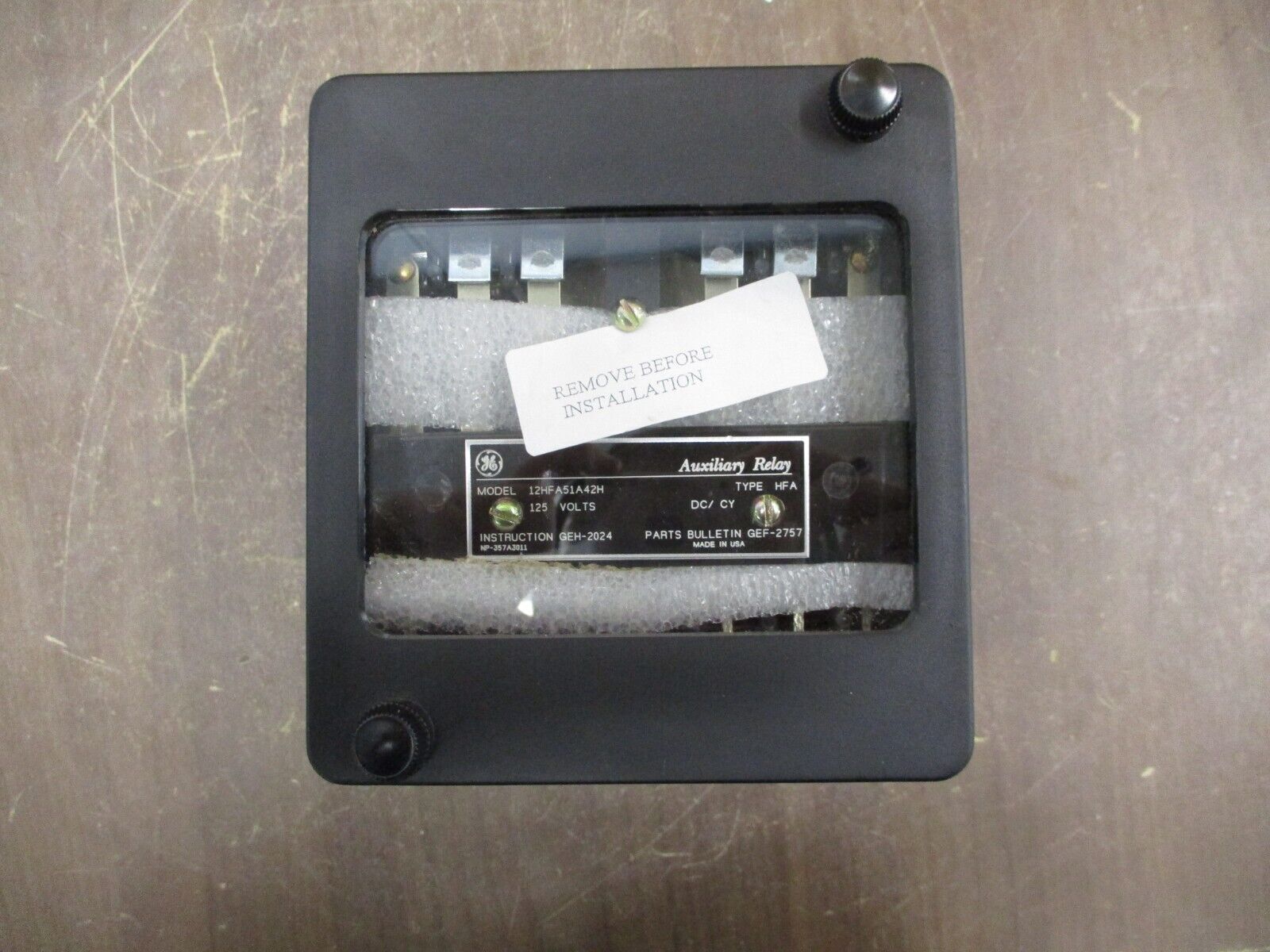 GE Type HFA Auxiliary Relay 12HFA51A42H 125VDC *No Box* New Surplus