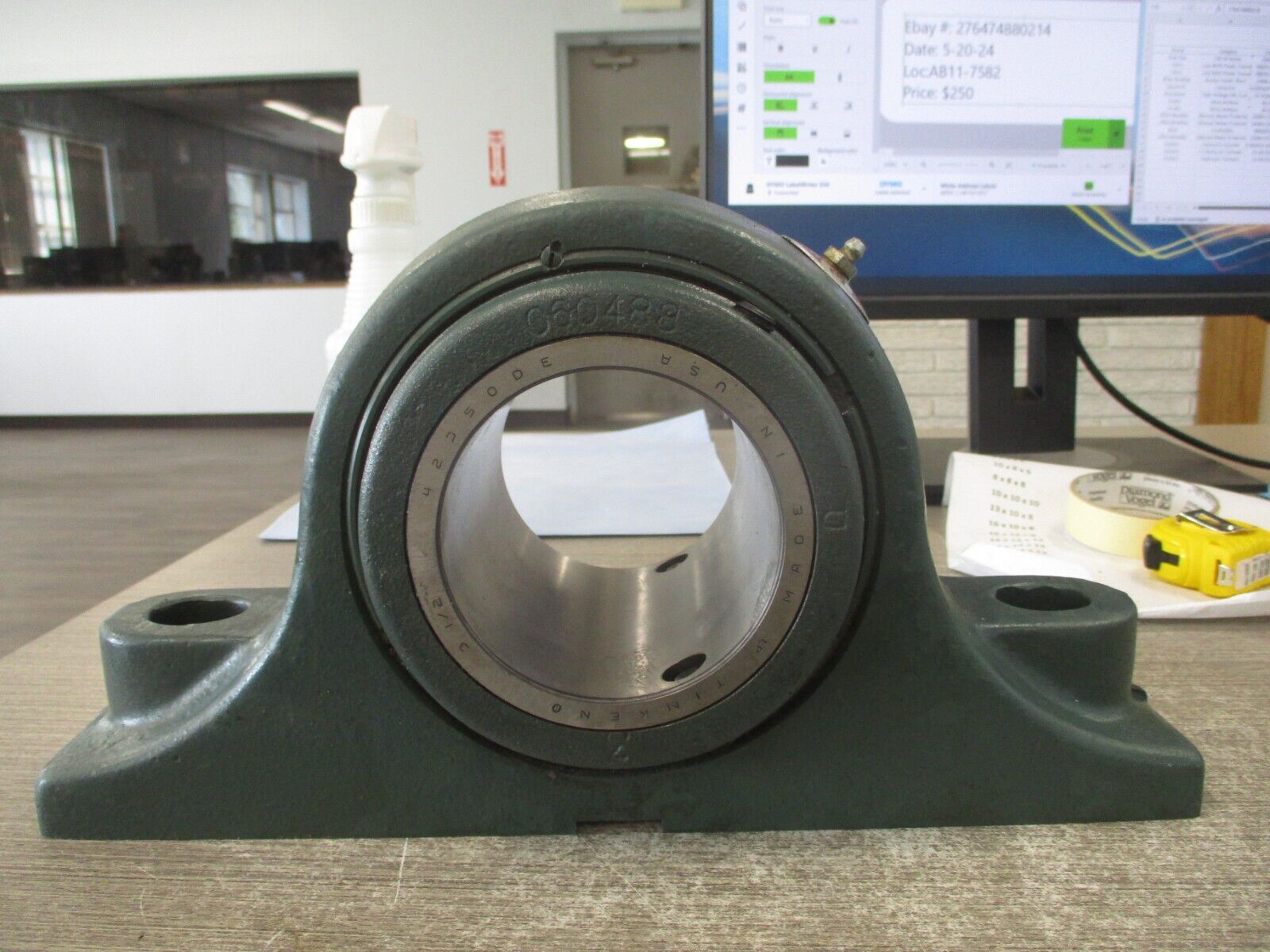 Dodge Type E Pillow Block Bearing 060488 3 1/2" Used